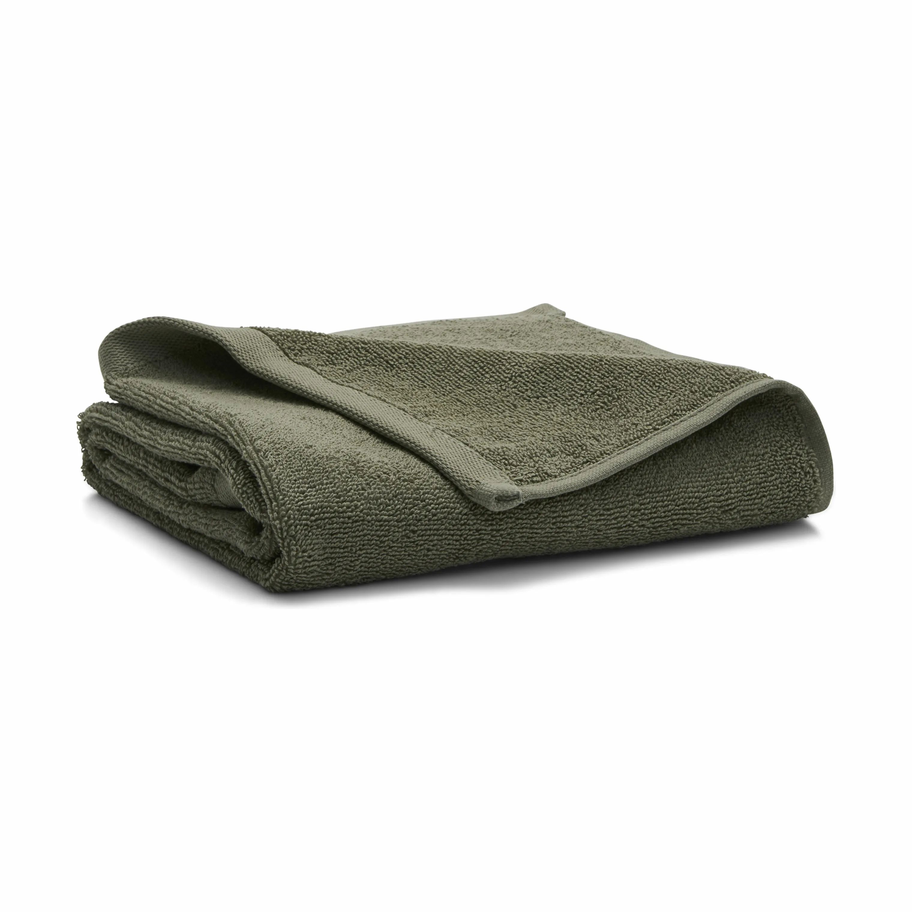 CASA Living Håndklæder Basic Håndklæde i Grøn, B50 x L100 cm, 1