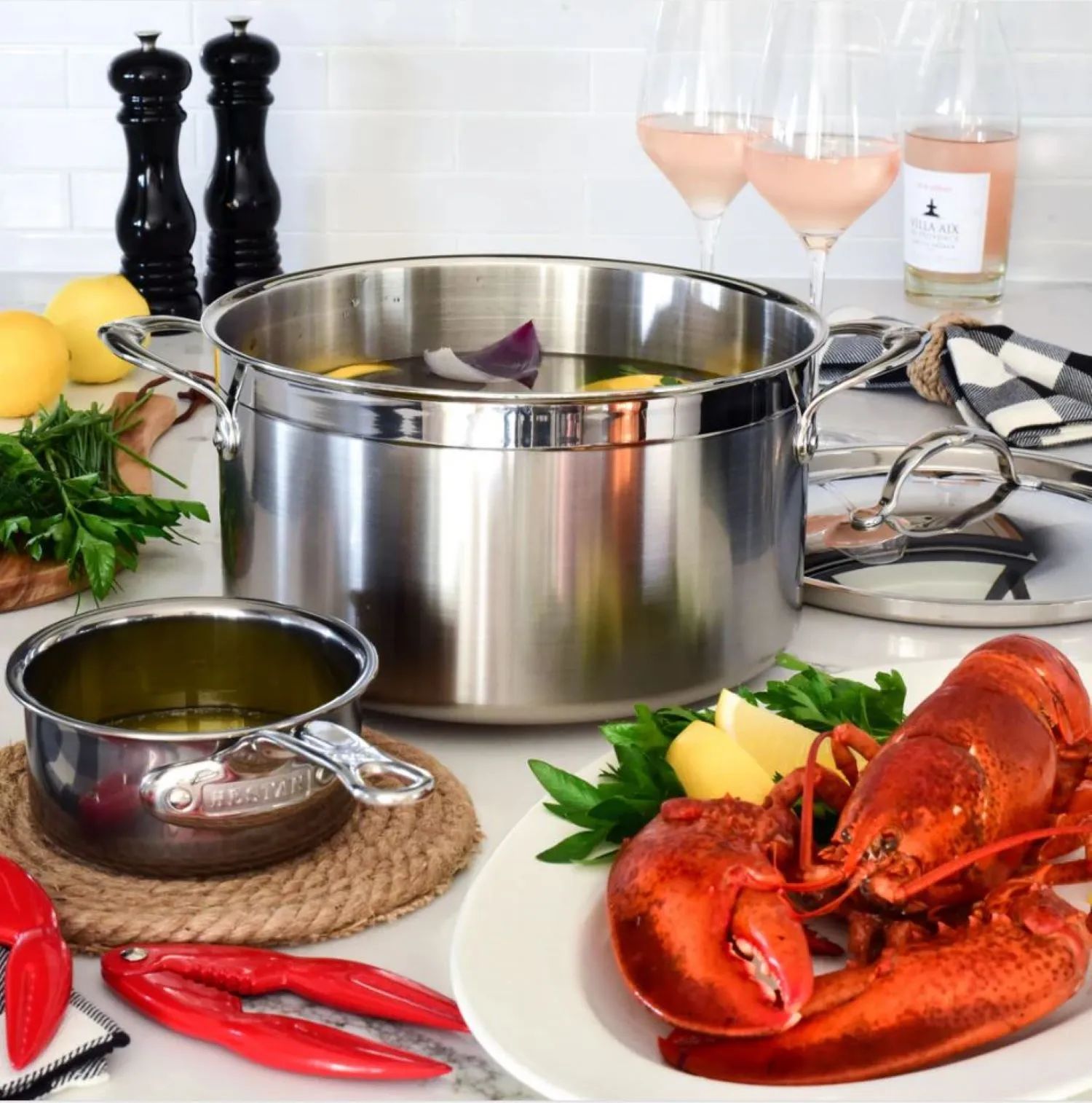 Hestan Gryder Probond Gryde i Rustfrit stål, 2