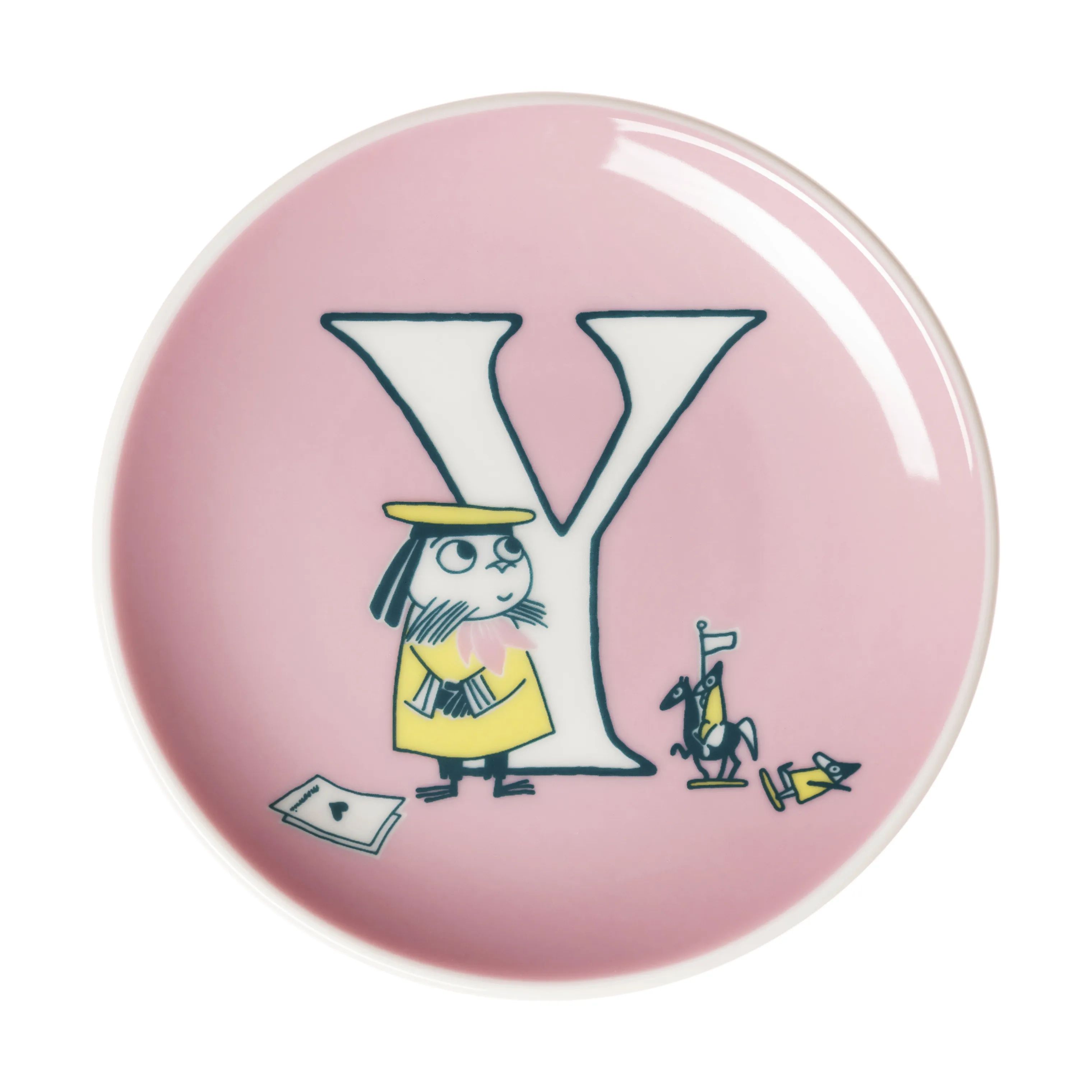 Moomin Arabia Kagetallerkener Arabia Service ABC Tallerken - Y i Y, 1