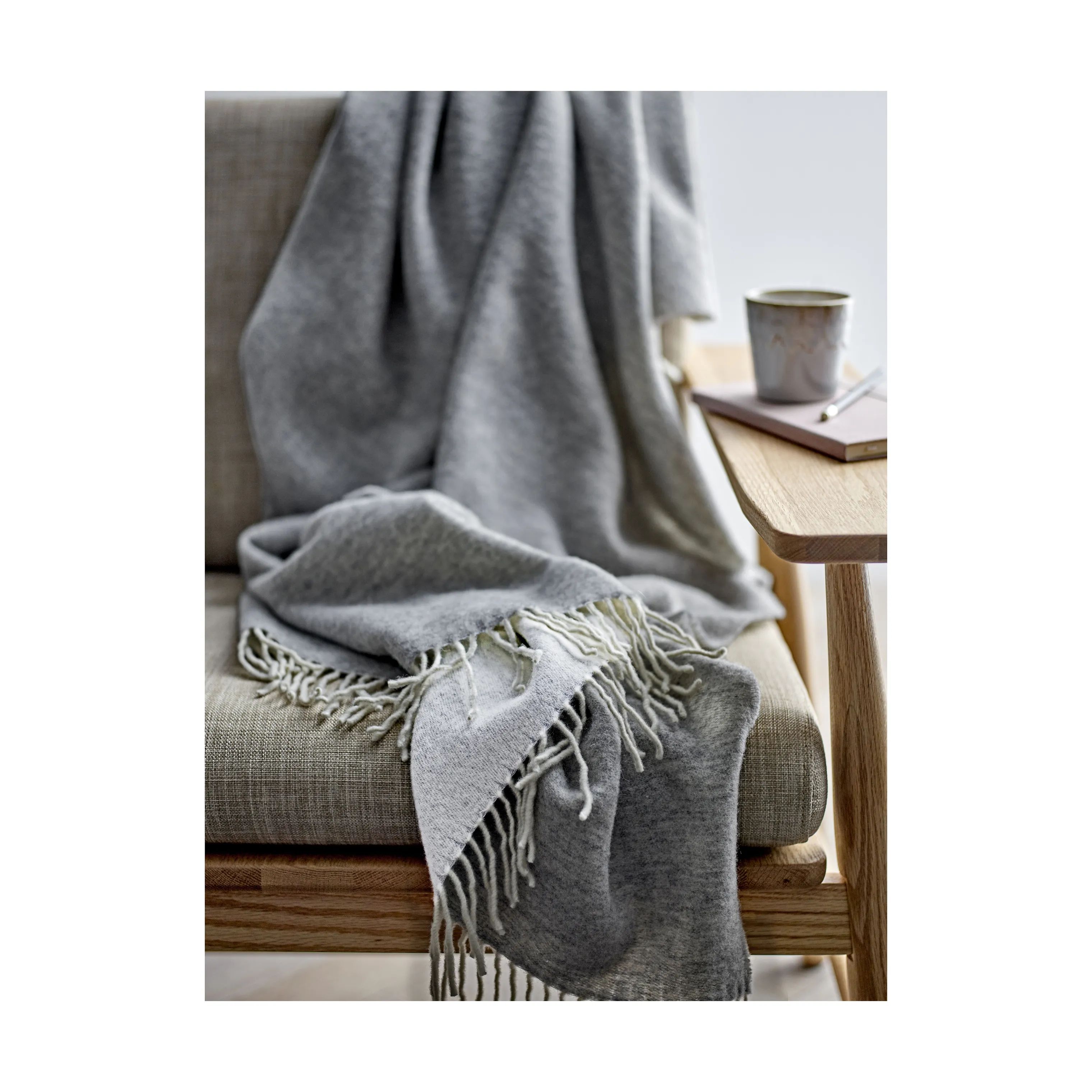 Södahl Plaider Tranquil Plaid i Light grey, 3