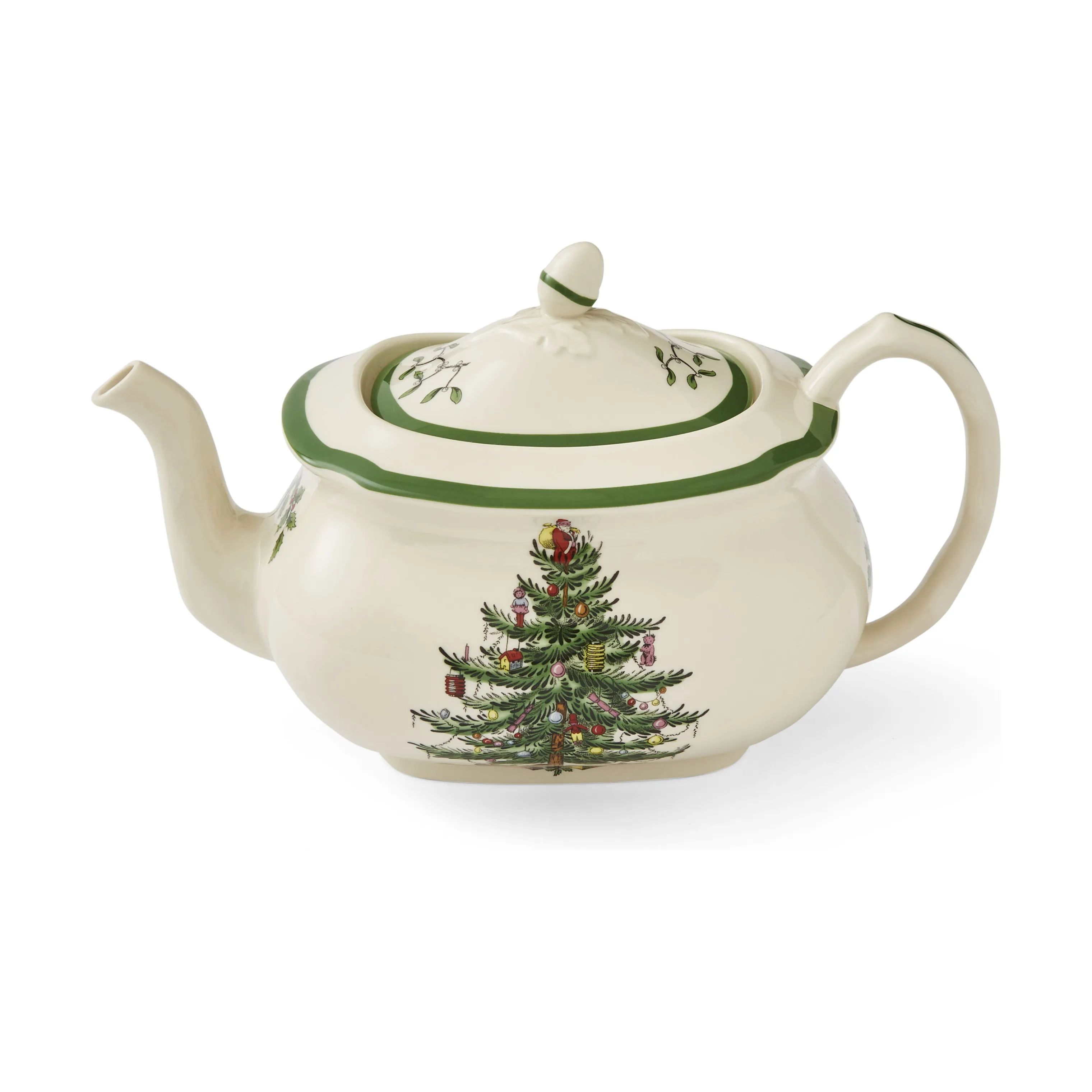 Spode Tekander Christmas Tree Tekande i Hvid/grøn/rød, 1