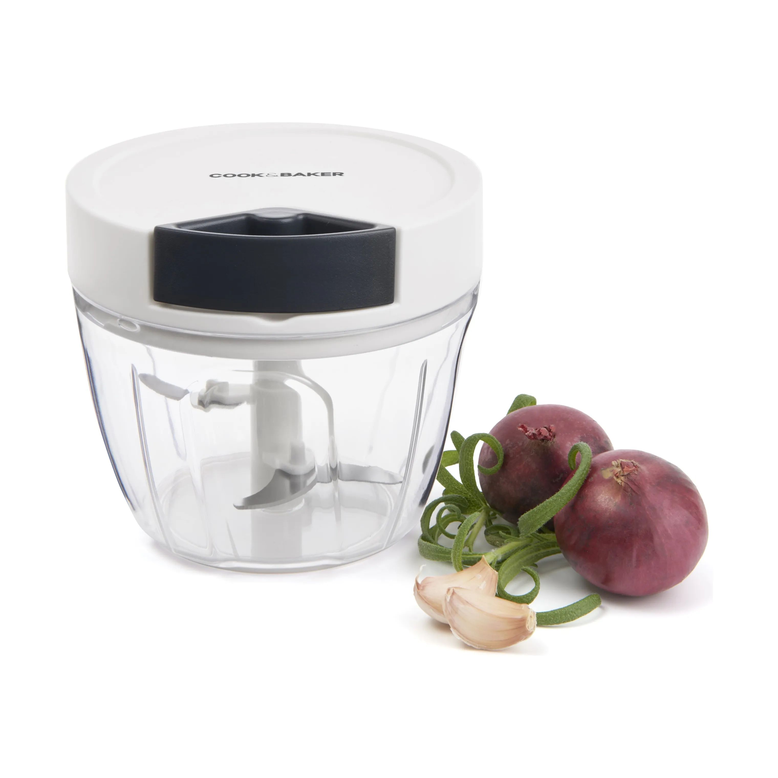 Cook & Baker Minihakkere Minihakker m. snor i hvid, grå, 3