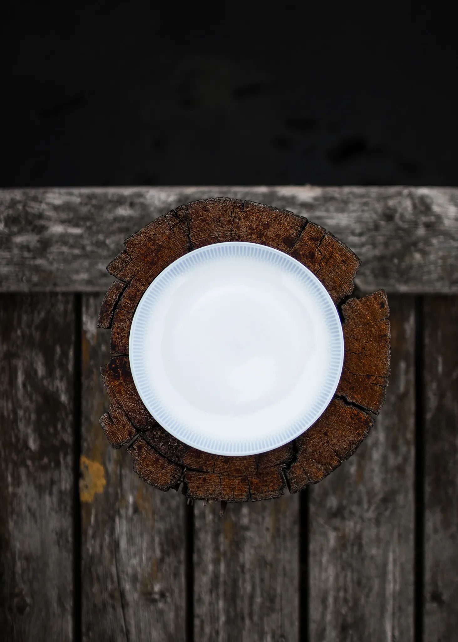 Wik & Walsøe Asietter Osean Horisont Frokosttallerken i Blå/hvid, 20 cm, 2