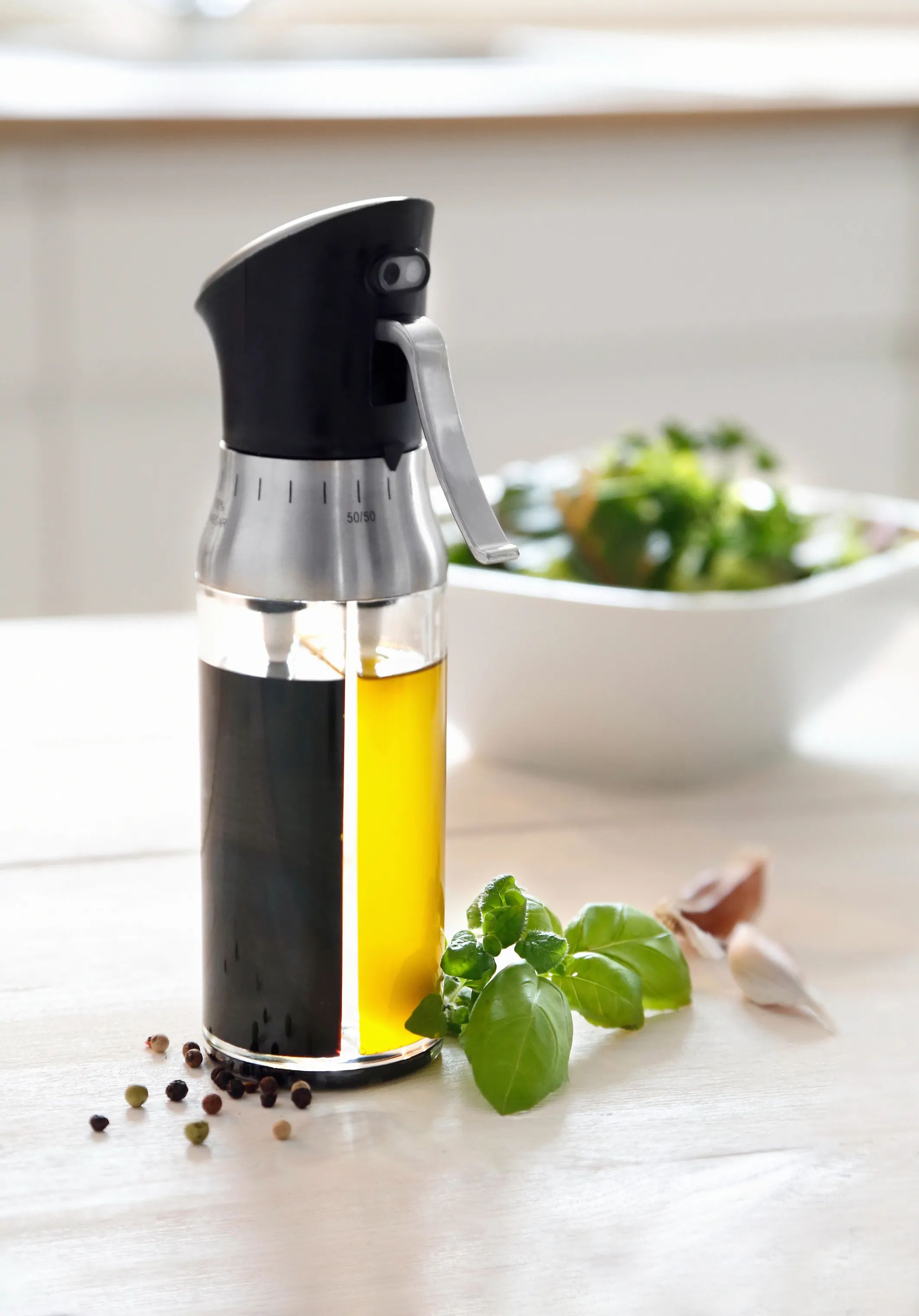 Cook & Baker Olie- og eddikeflasker Olie/eddike flaske i Klar/sort, 2