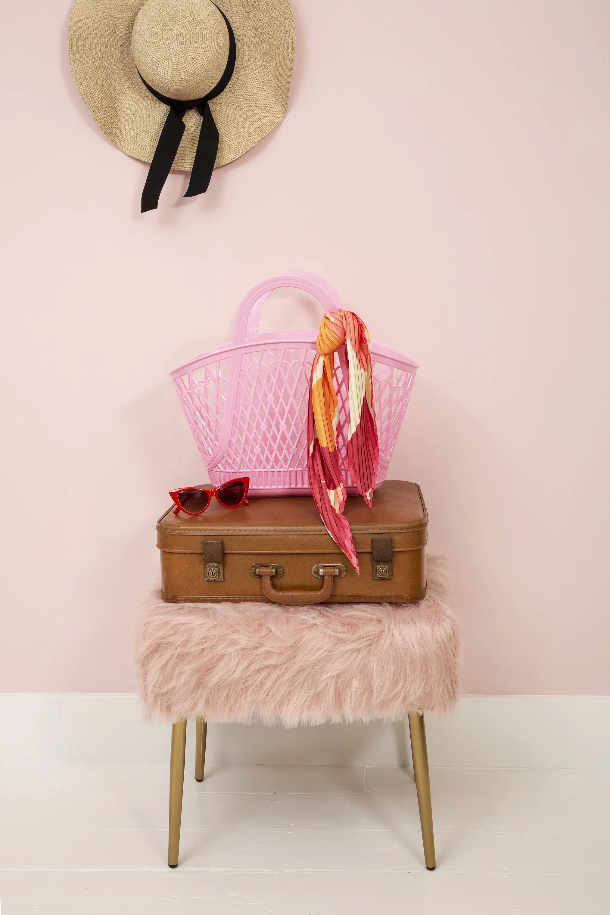 Sun Jellies Øvrigt interiør Betty Basket Betty Taske i Bubblegum Pink, 2