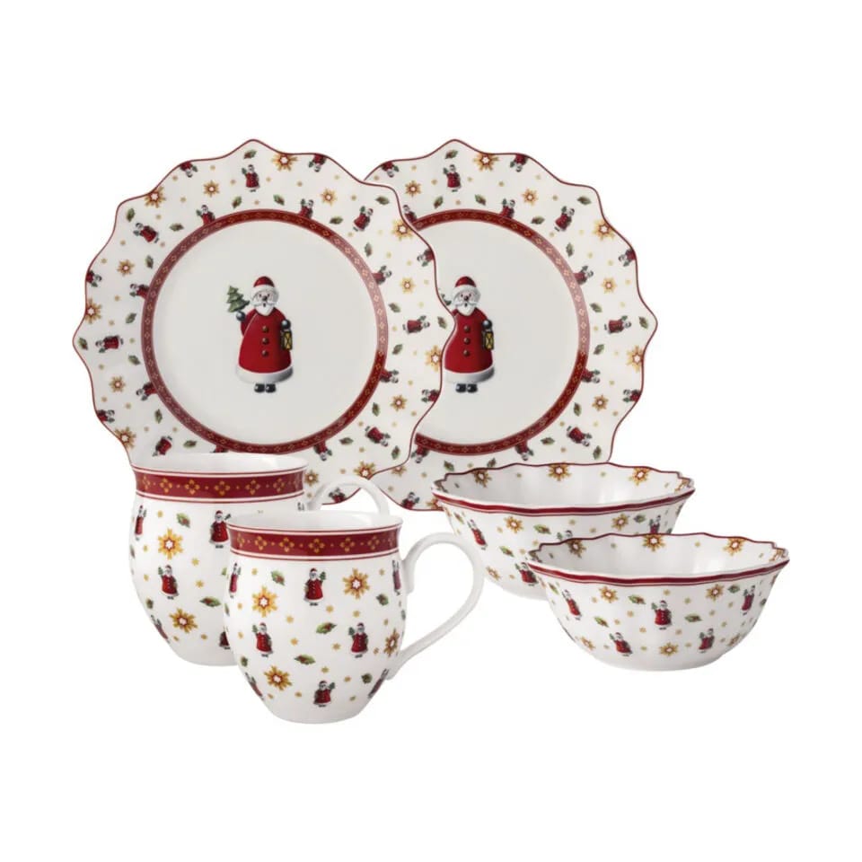 Villeroy & Boch Middagstallerkener Toy's Delight Toy´s Delight Stelsæt - 6 dele i Hvid, 1