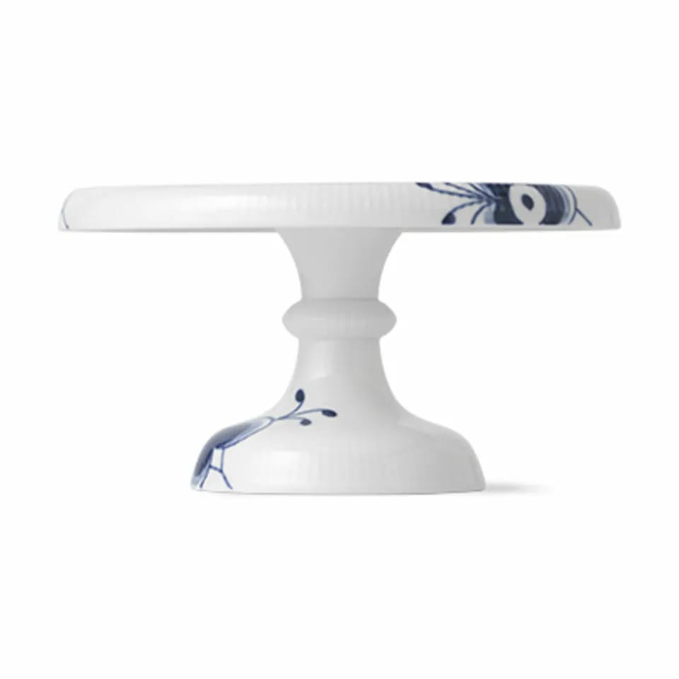 Royal Copenhagen Lagkagefade Blå Mega Riflet Kageopsats i 23 cm, 4