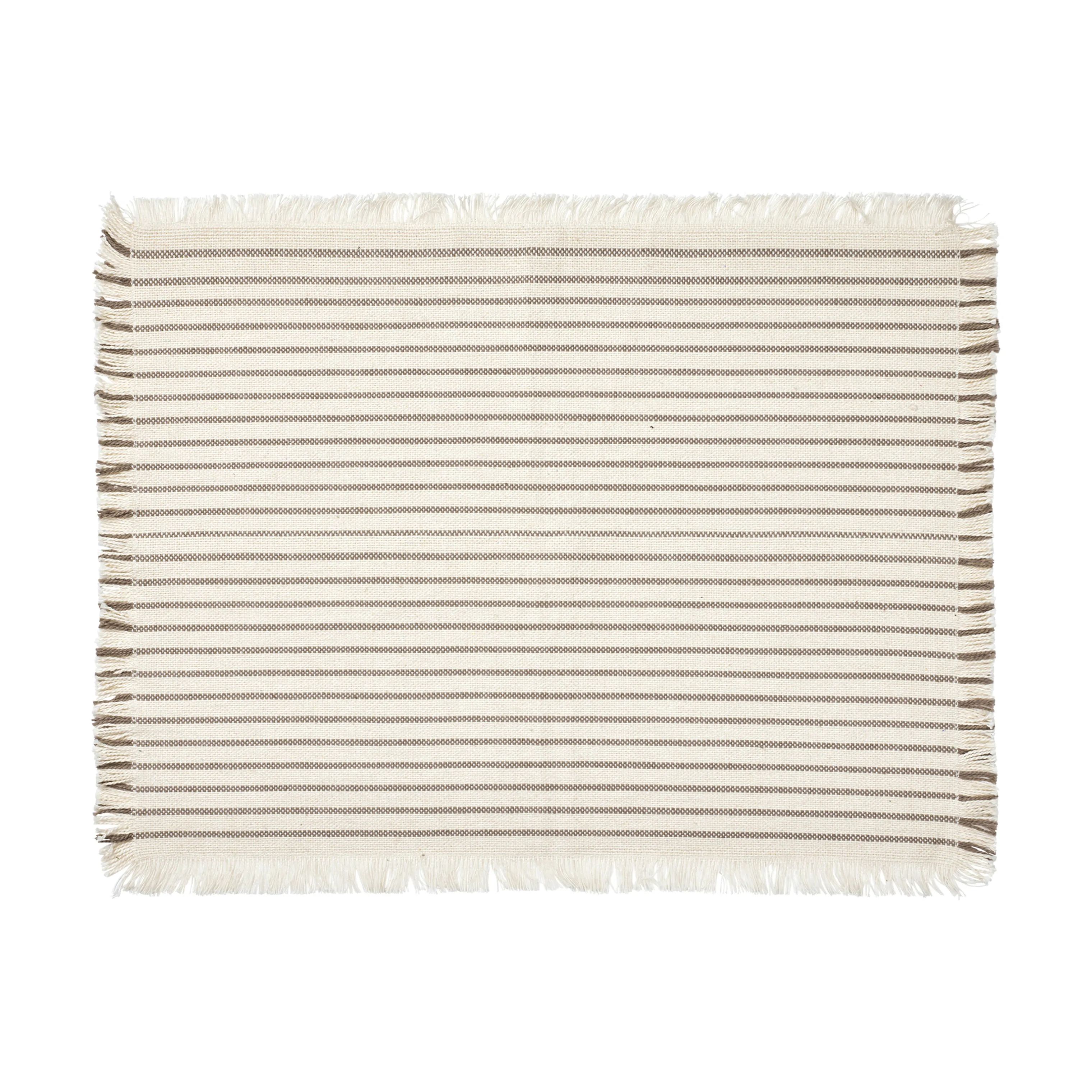 Broste Copenhagen Dækkeservietter Elouise Dækkeserviet - 2 stk. i Off White/Grey, 1