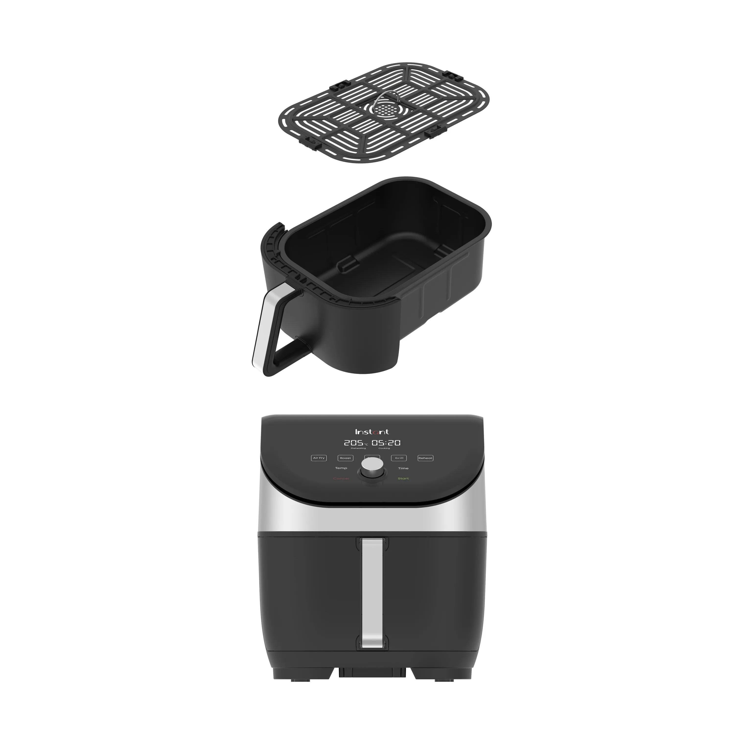 Instant Airfryers Vortex Slim Airfryer i Rustfrit stål, 3