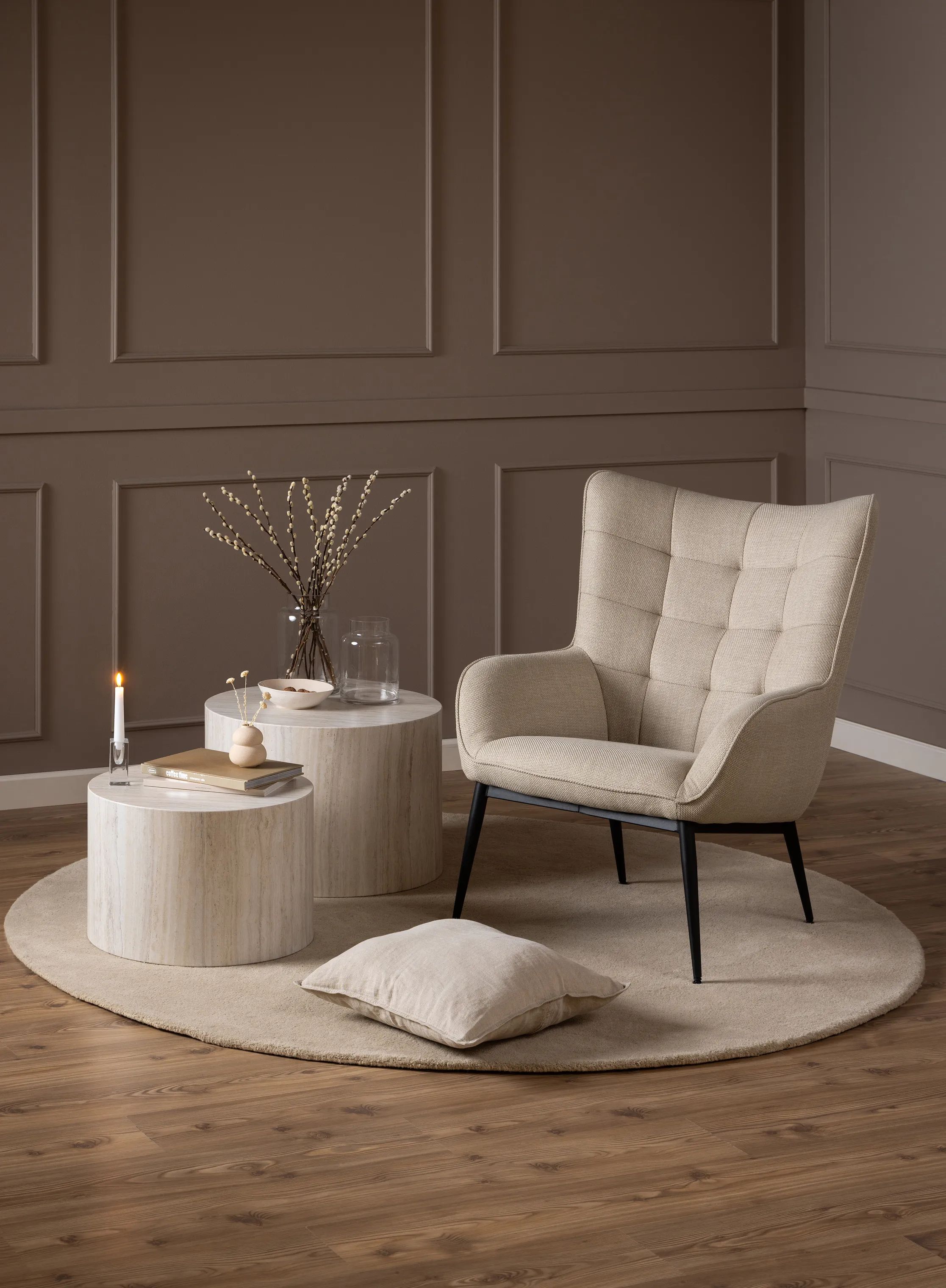 CASA Living Lænestole Redding Hvilestol i Beige, 2