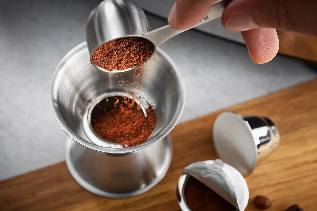 Gefu Baristaudstyr Conscio Kaffesæt - 2 dele i Sølv, 2
