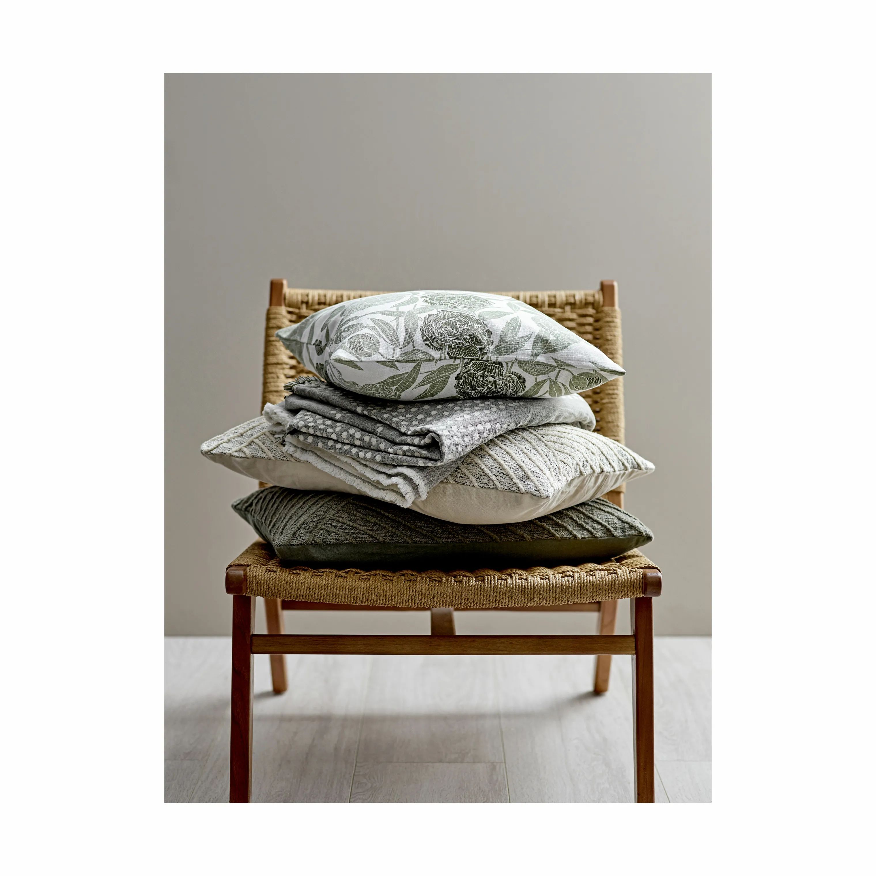 Södahl Plaider Mosaic Plaid i Khaki, 2
