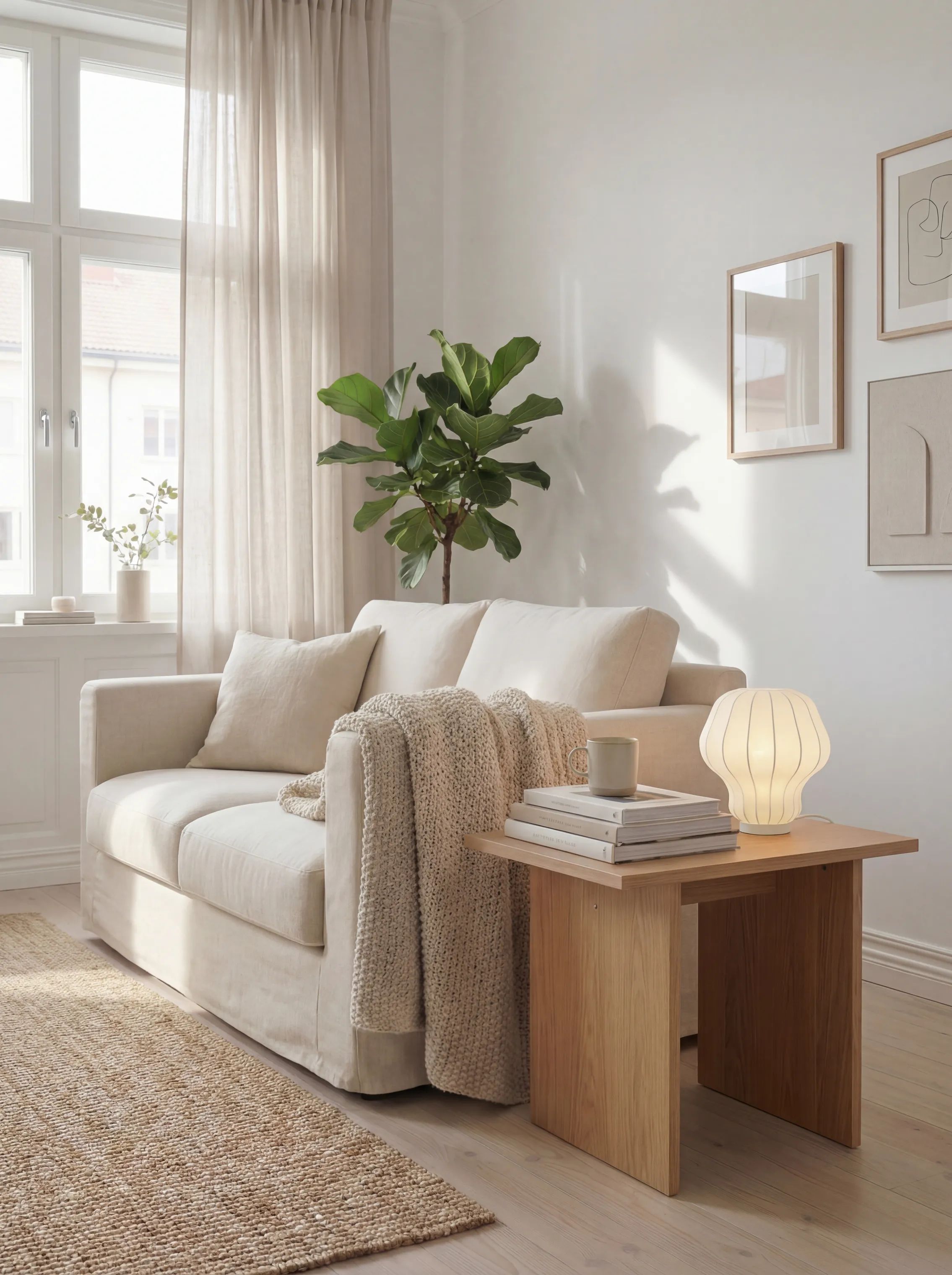 Novoform Bordlamper Motala Cocoon Bordlampe i White, 6