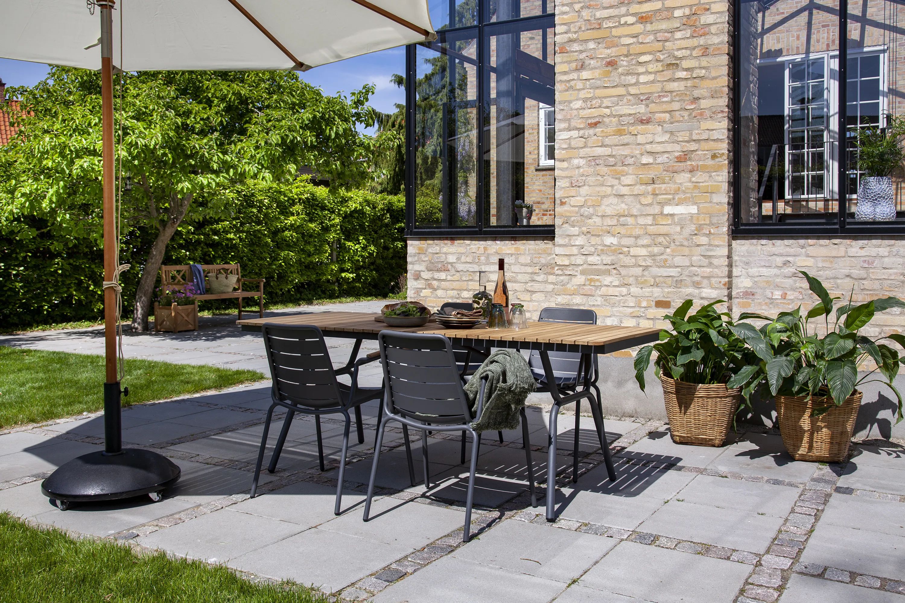 cinas Havespisestole Parc Havestol i Antracit/Teak, 3