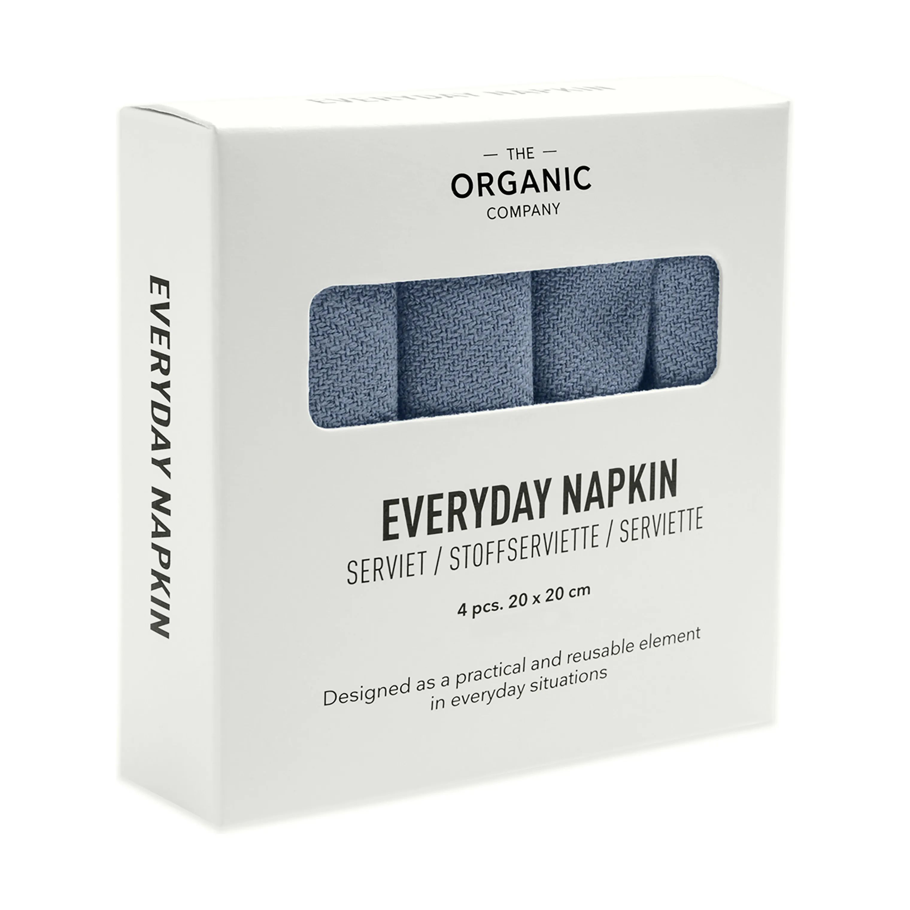 The Organic Company Stofservietter Stofserviet - 4 stk. i Gråblå, 2