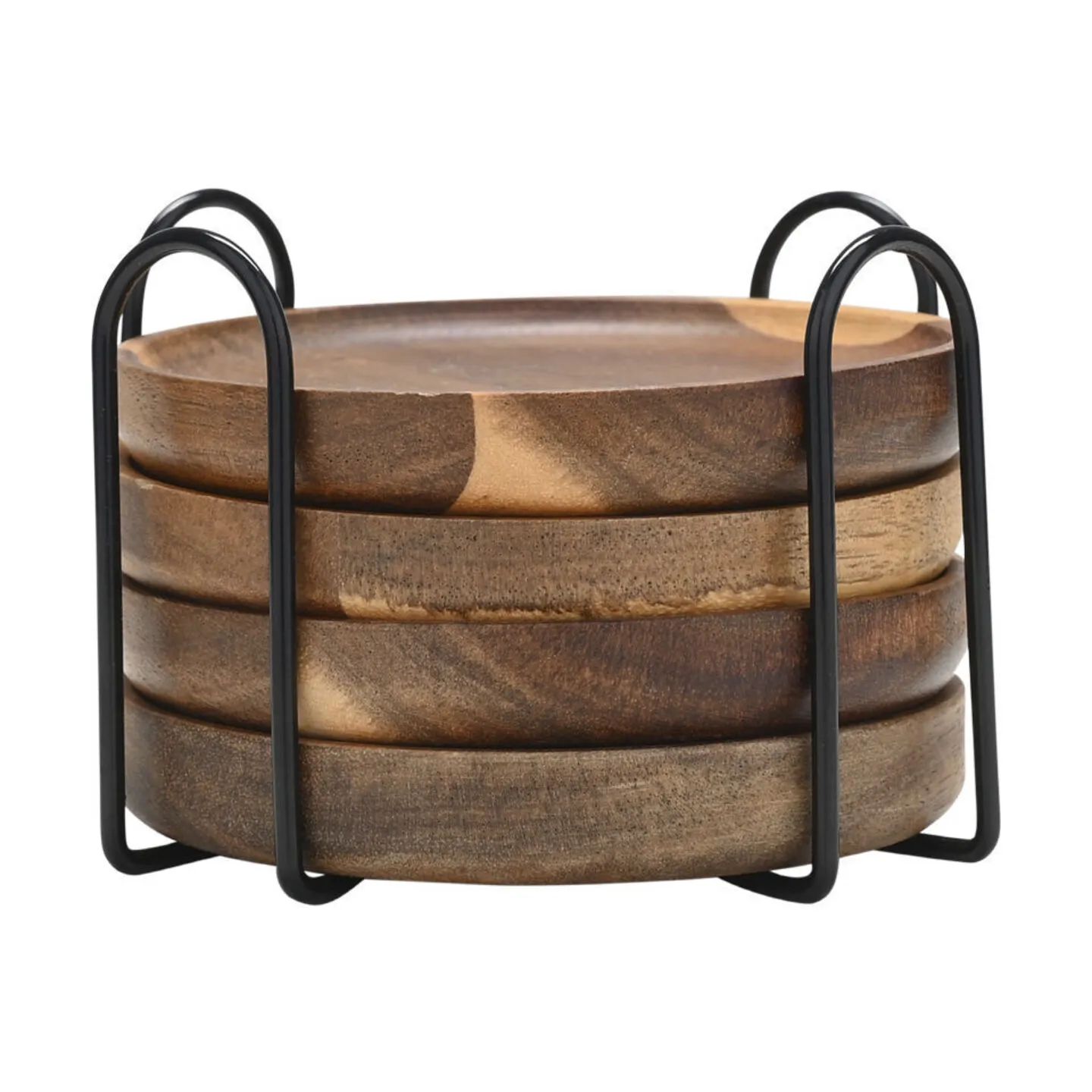 Estia Home Glasbrikker og coasters Allure Glasbrikker - 4 stk. i Brun, 1