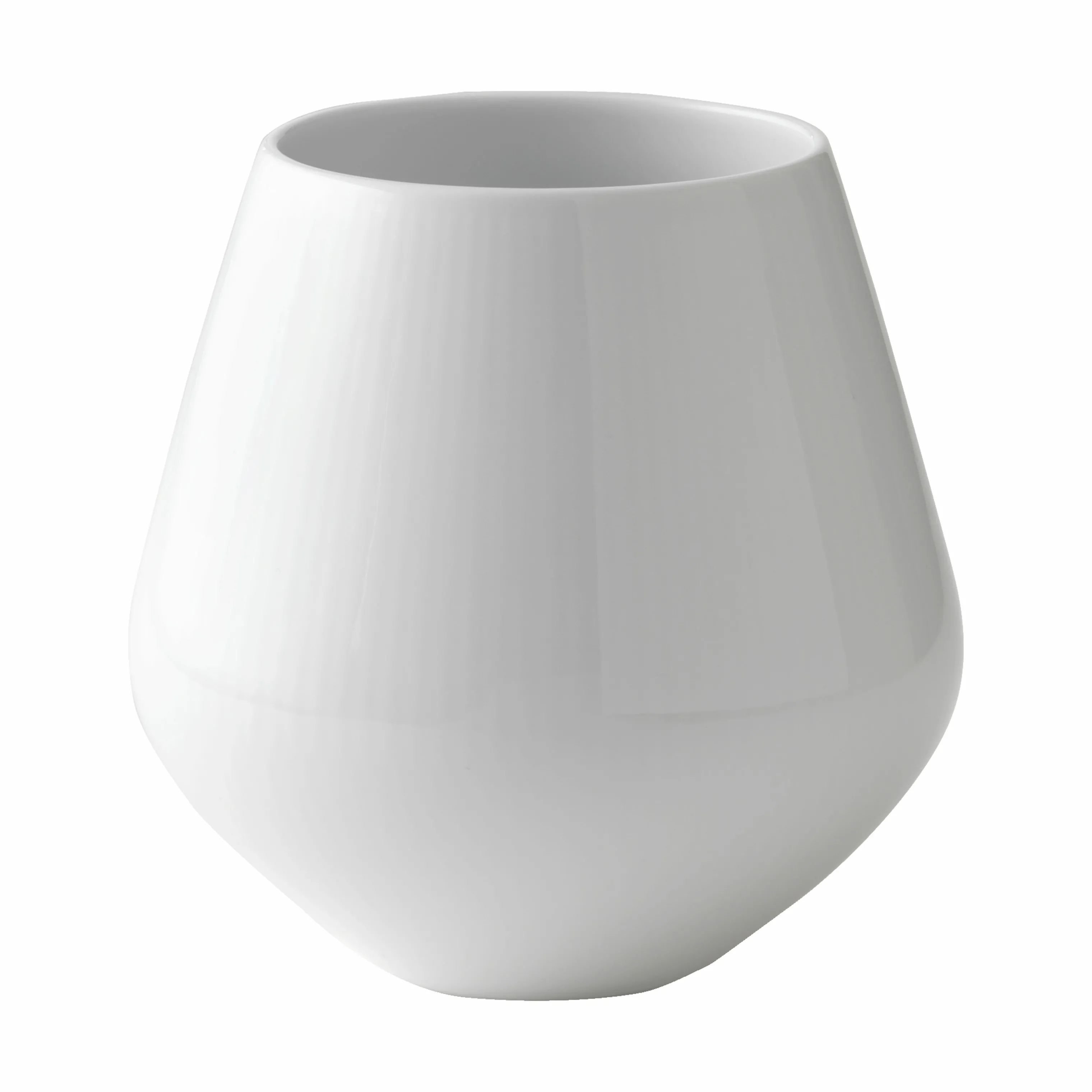 Royal Copenhagen Vaser Hvid Riflet Vase i Hvid, 15 cm, 1