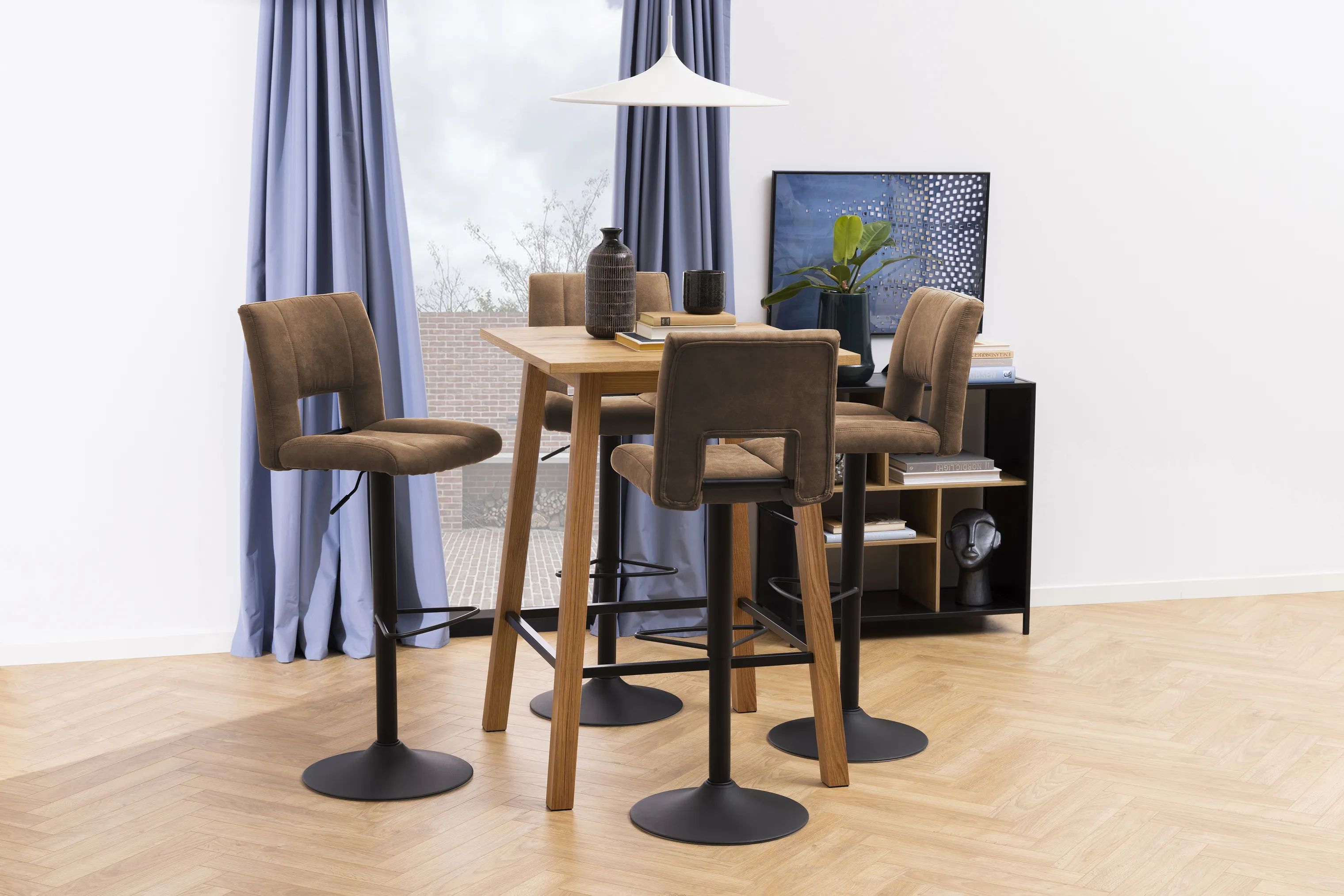 CASA Living Barstole Sylvia Barstol - 2 stk i Brun, 3