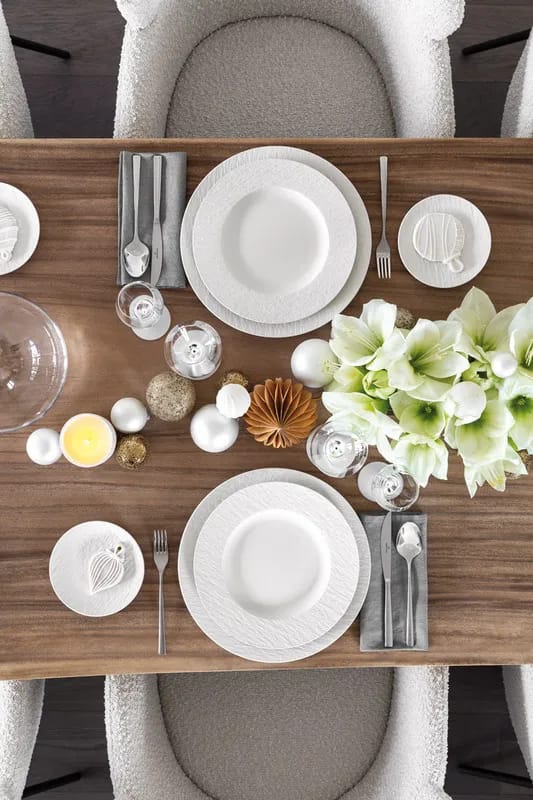 Villeroy & Boch Serveringsfade Manufacture Rock blanc Serveringsfad i 31,7 cm, 3
