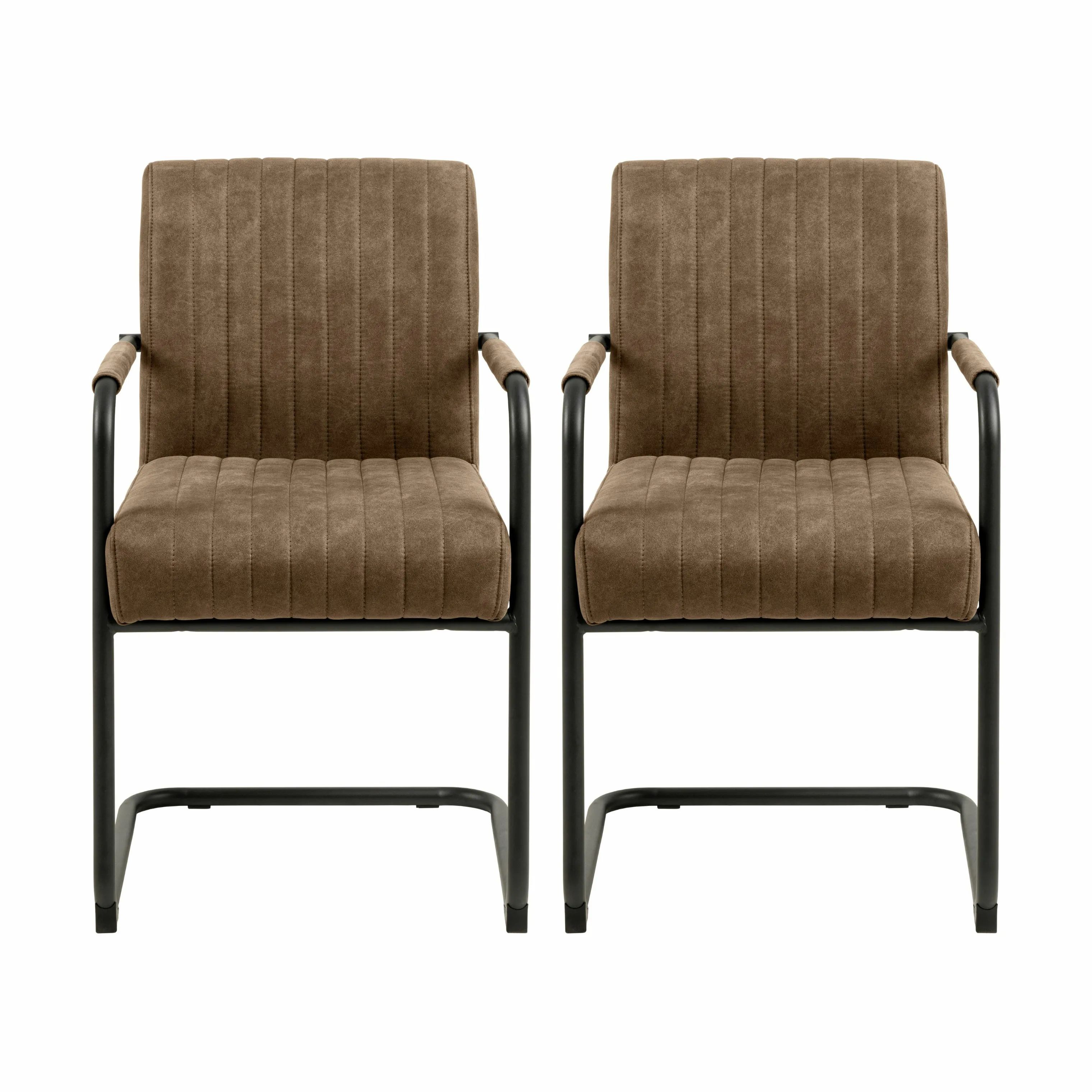 CASA Living Spisebordsstole Adele Spisebordsstol - 2 stk. i Brun, 1