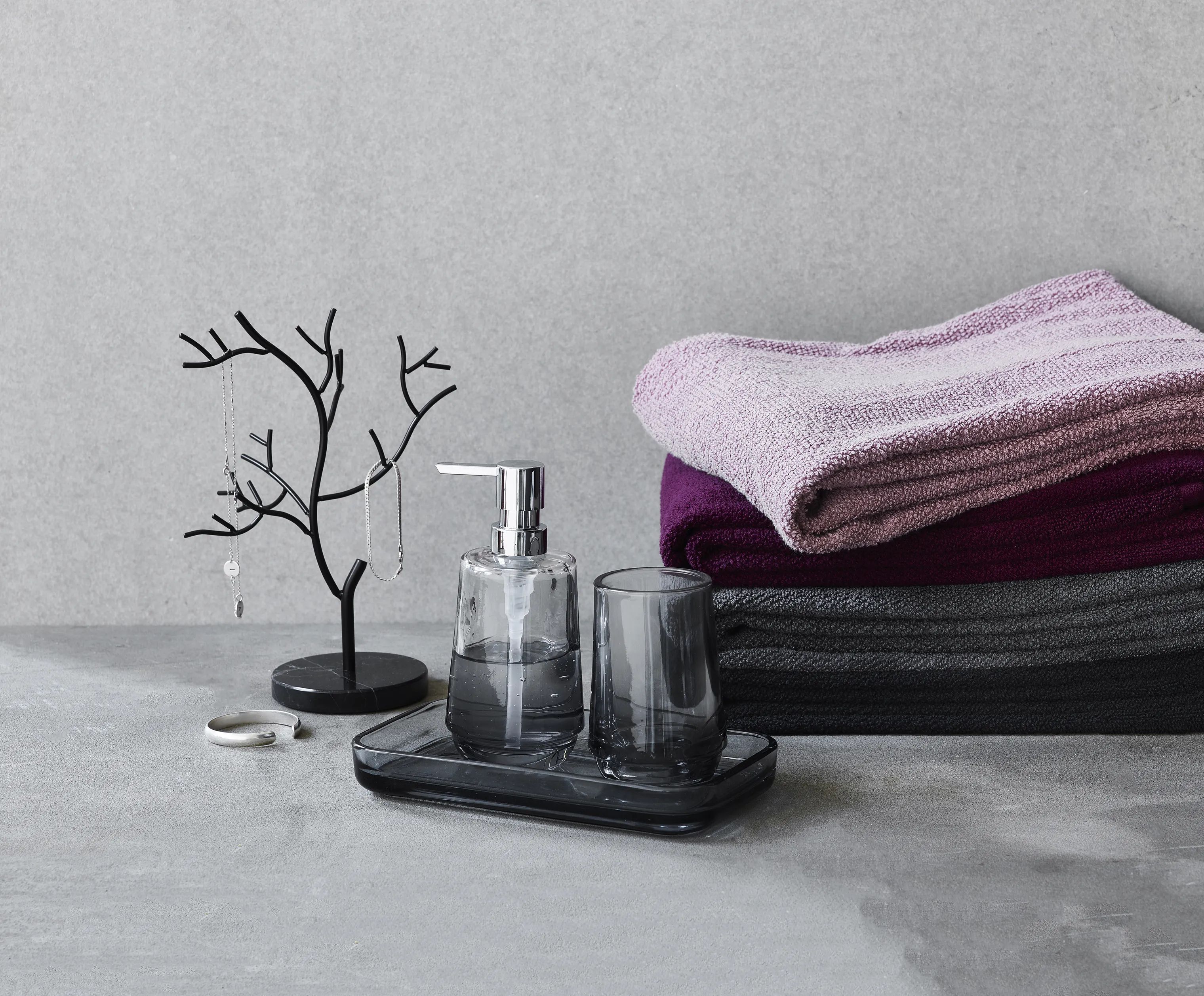 CASA Living Håndklæder Basic Håndklæde i Rosa, B70 x L140 cm, 3
