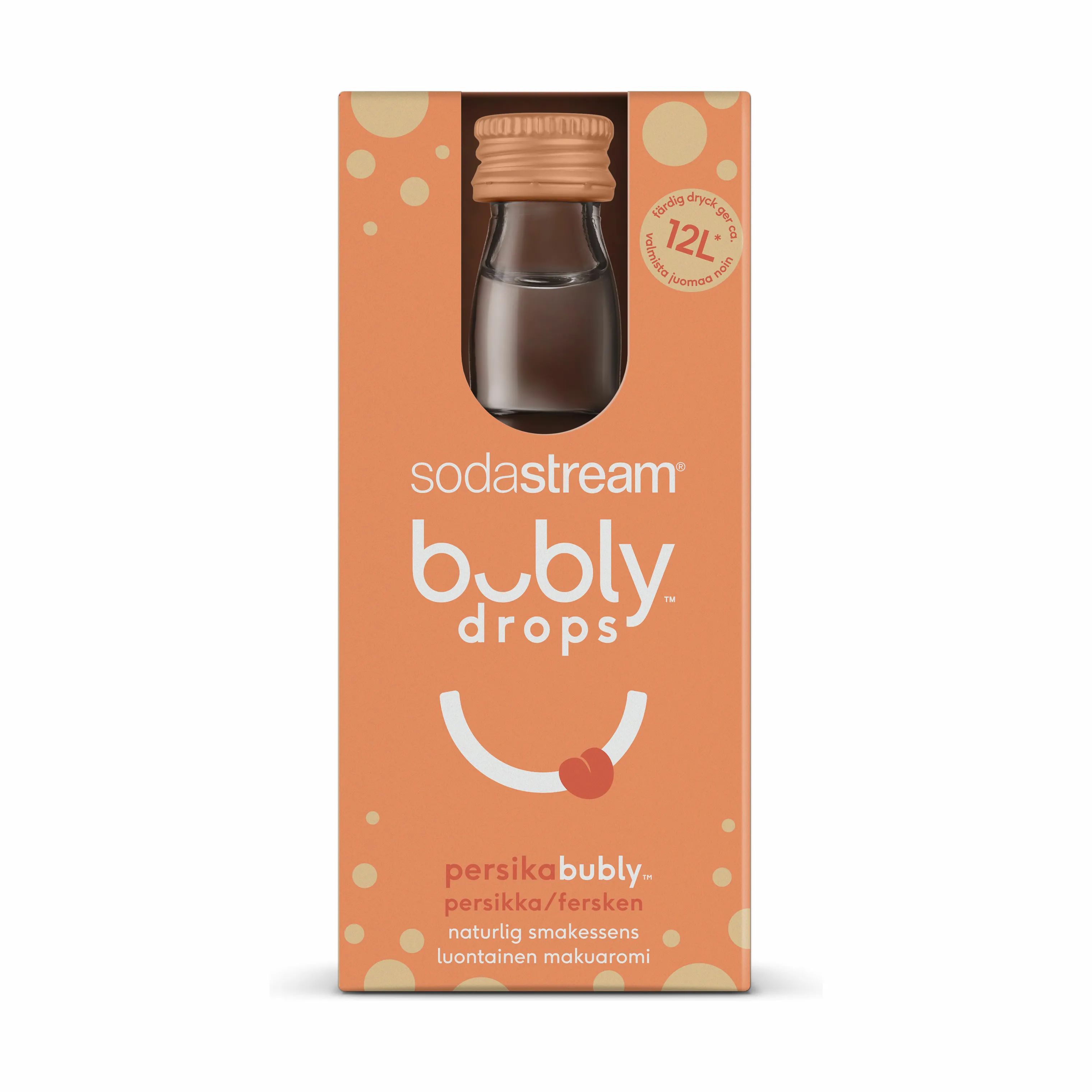 SodaStream Smagskoncentrater Bubly™ Sirup - Fersken i Fersken, 2