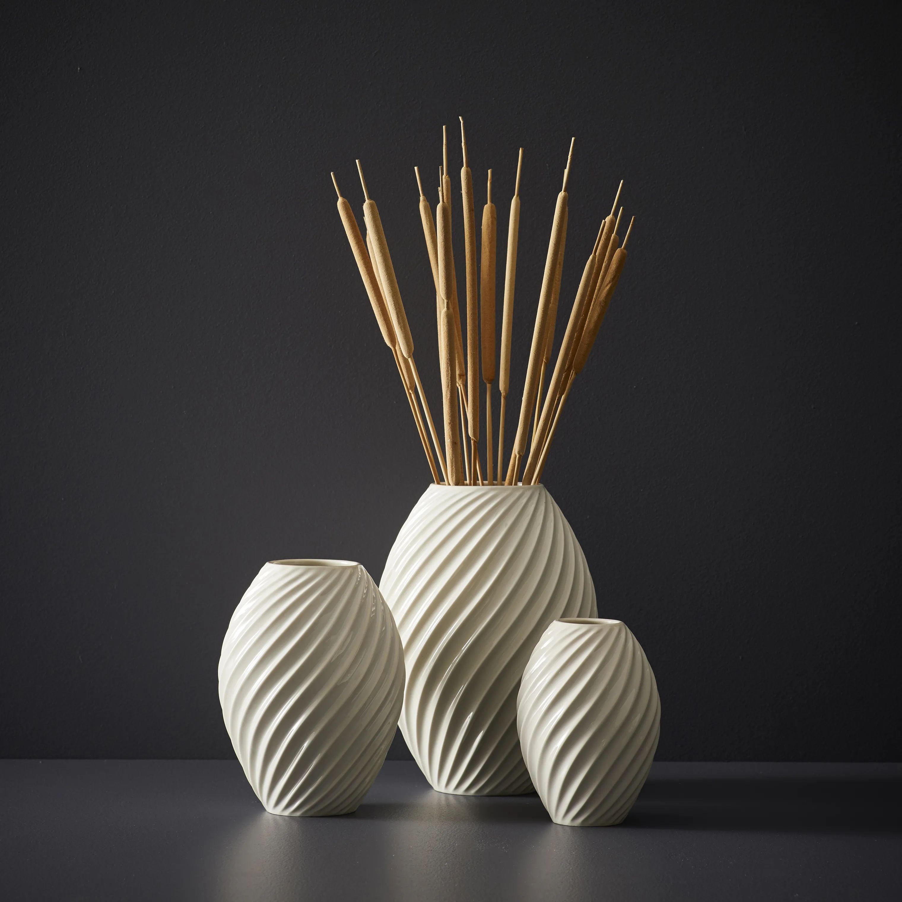 Morsø Vaser River Vase i Hvid, 16 cm, 3