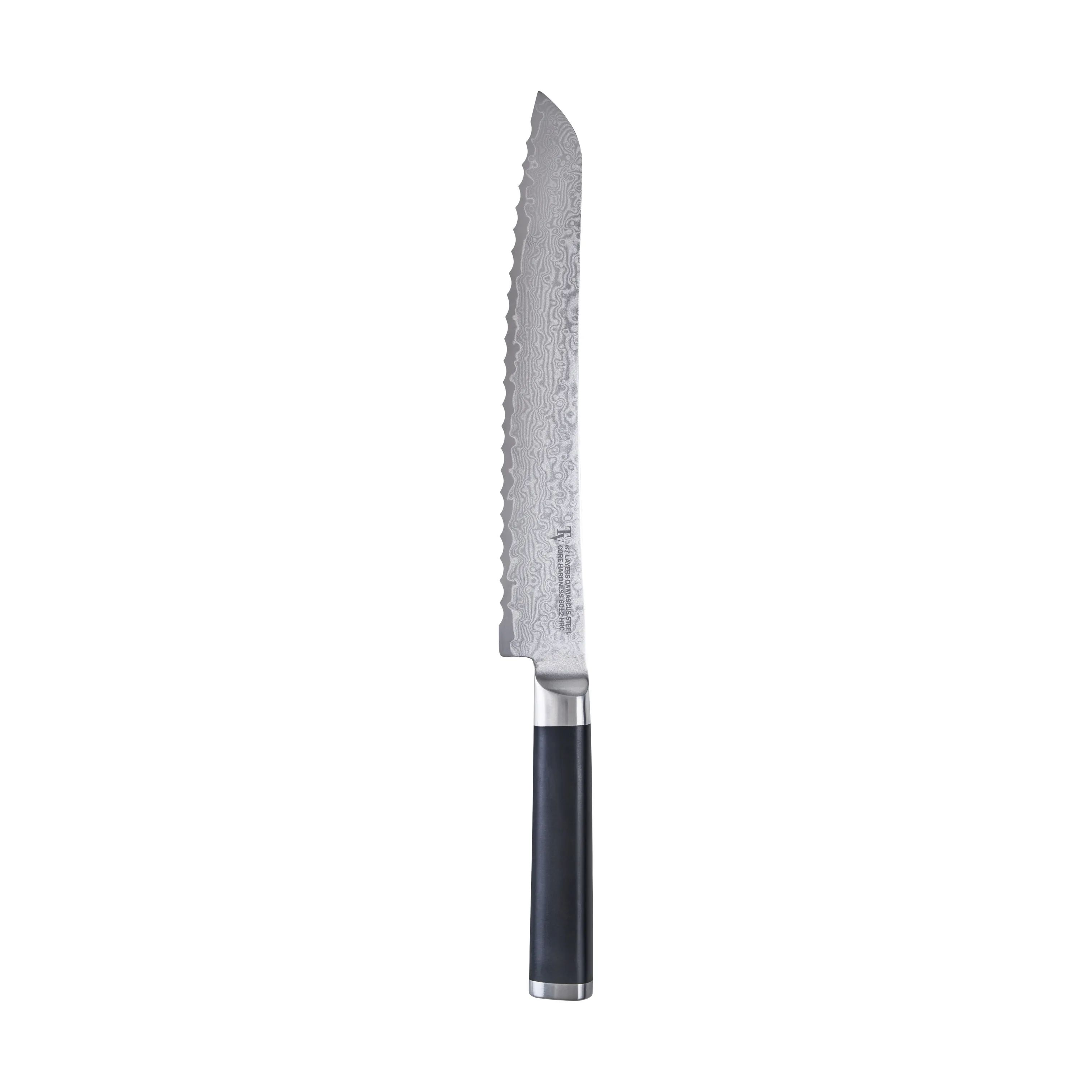 Timm Vladimir Kitchen Brødknive Damaskus Brødkniv i sort/sølv, 1