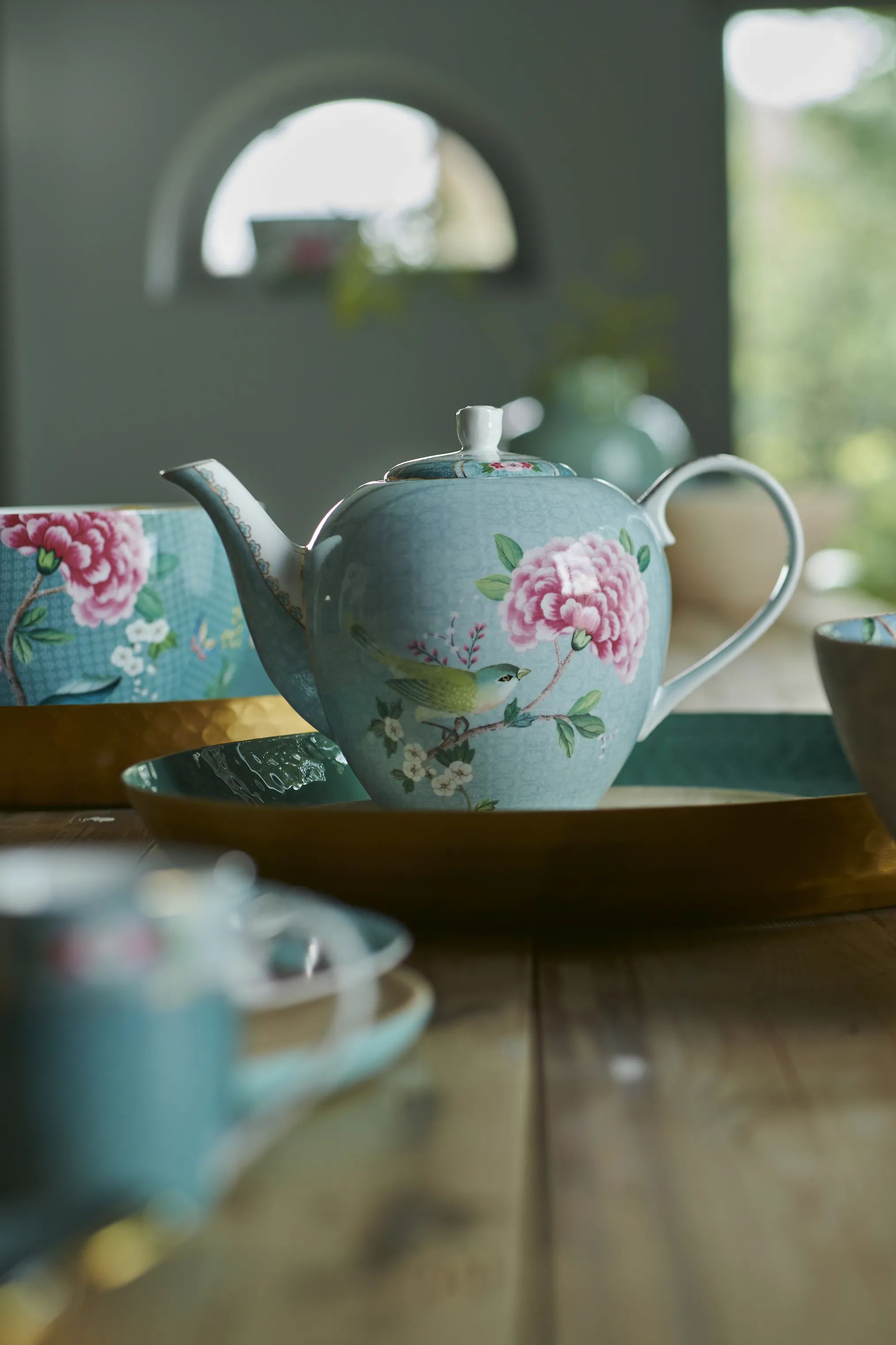 PIP Studio Tekander Blushing Bird Tekande i Blå, 1.6 L, 3