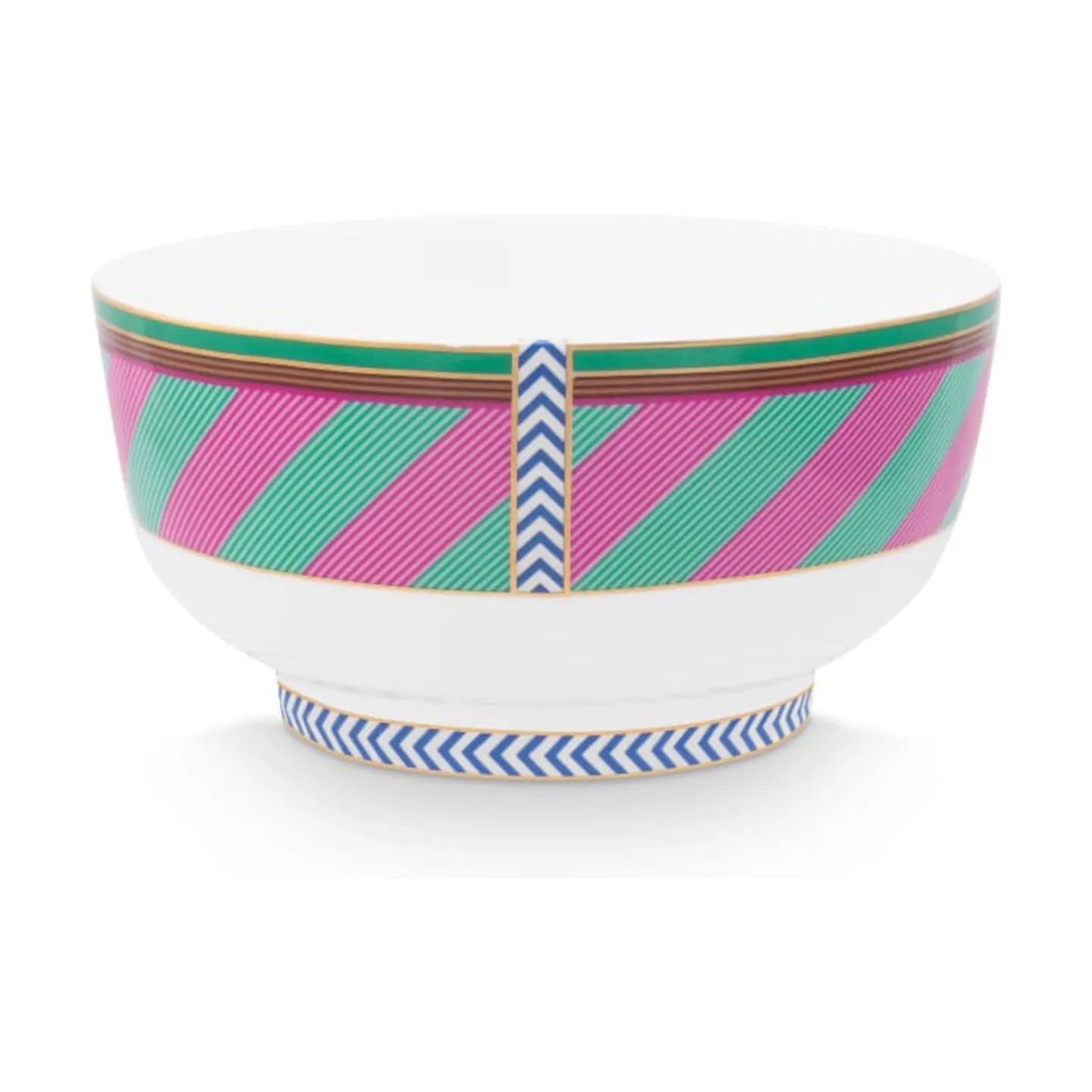 PIP Studio Serveringsskåle Pip Chique Skål i Grøn/pink, 15,5 cm, 1