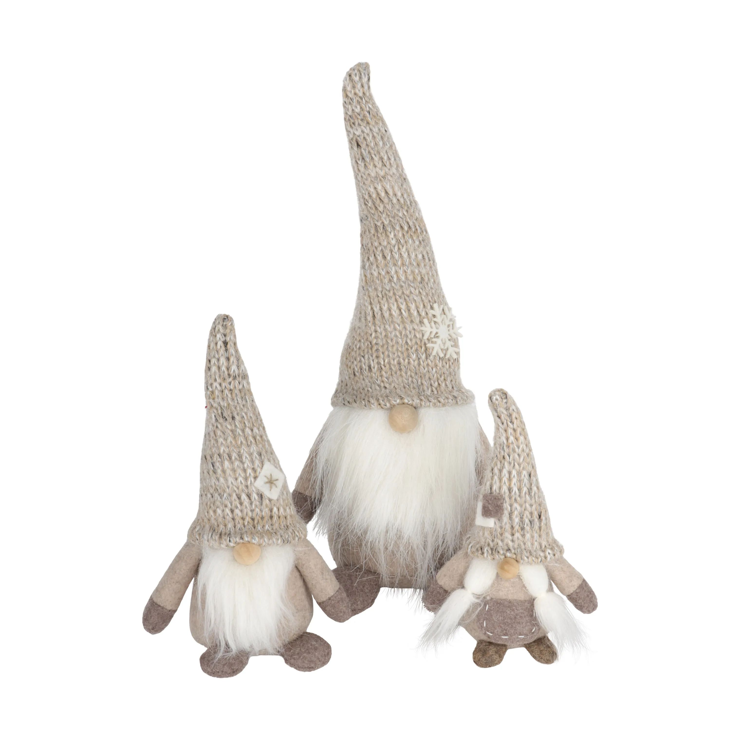 Casa Christmas Julefigurer Filtnisse i beige, 26 cm, 2