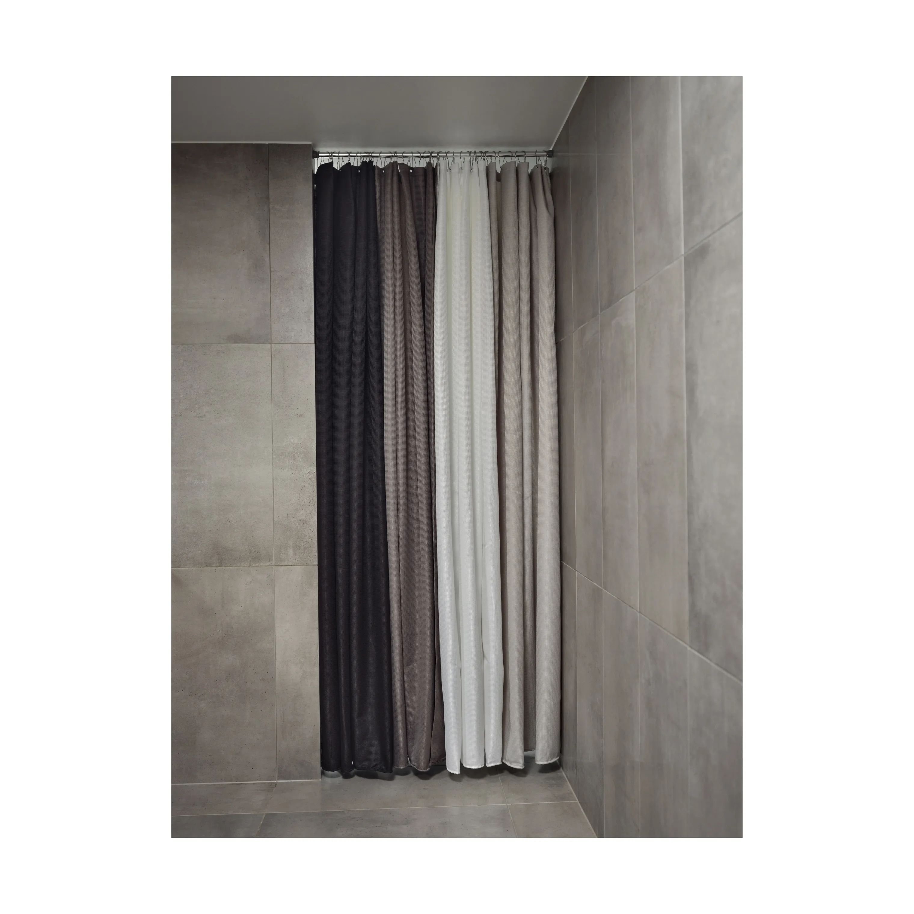 Zone Badeforhæng Lux Badeforhæng i Hvid, 220 cm, 3