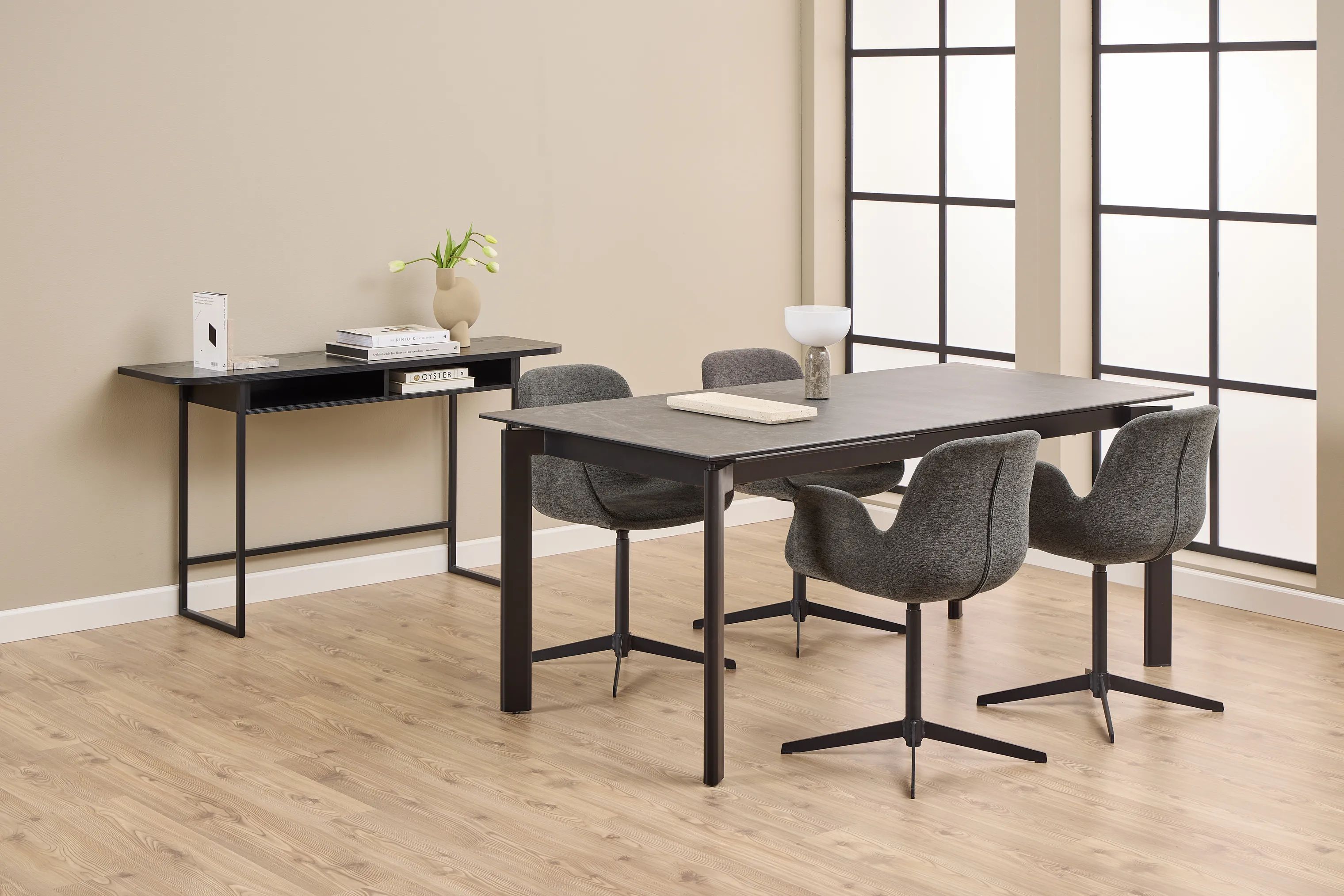 CASA Living Skriveborde Darlington Konsolbord i sort, 2