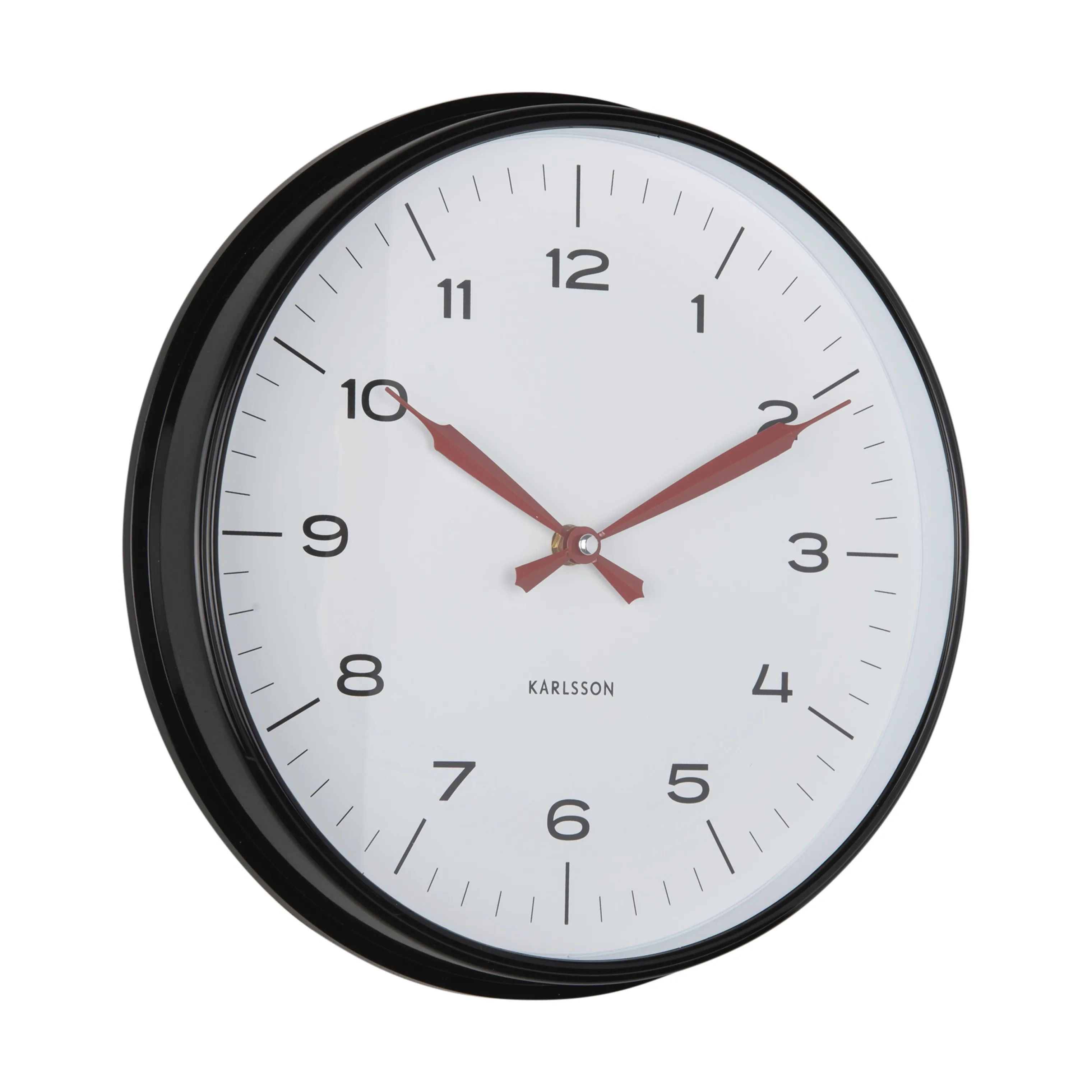 Karlsson Vægure Modern Factory Vægur i Black / bright red, 1
