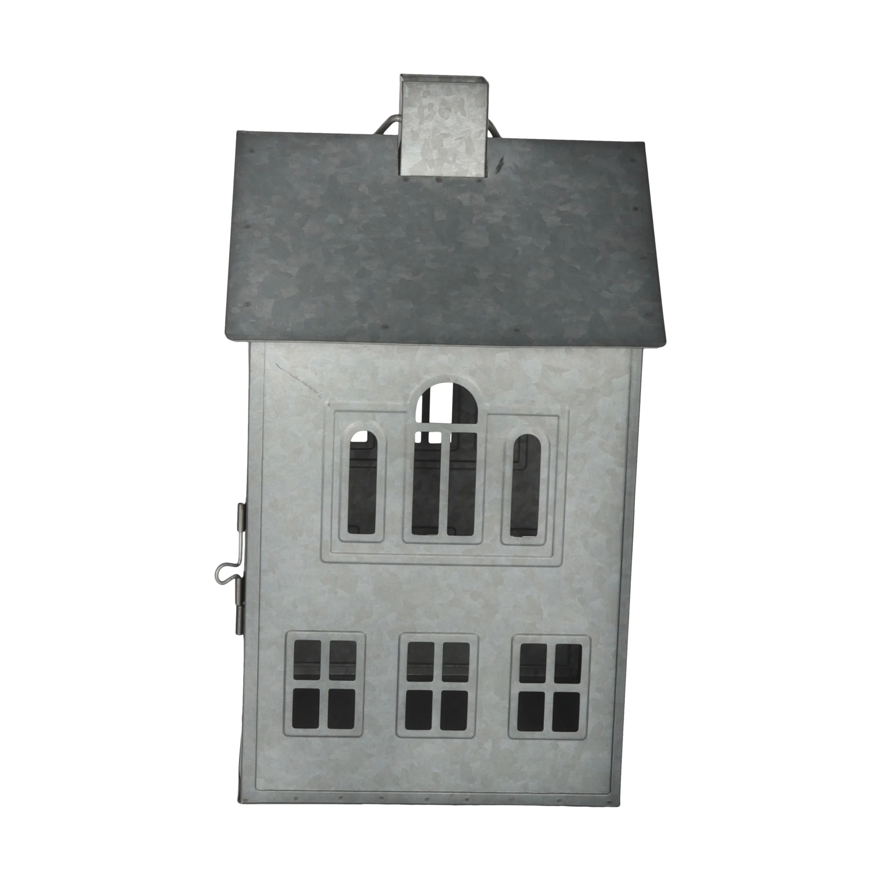 Casa Christmas Bloklysestage Lanterne i Zink, 33,8 cm, 3