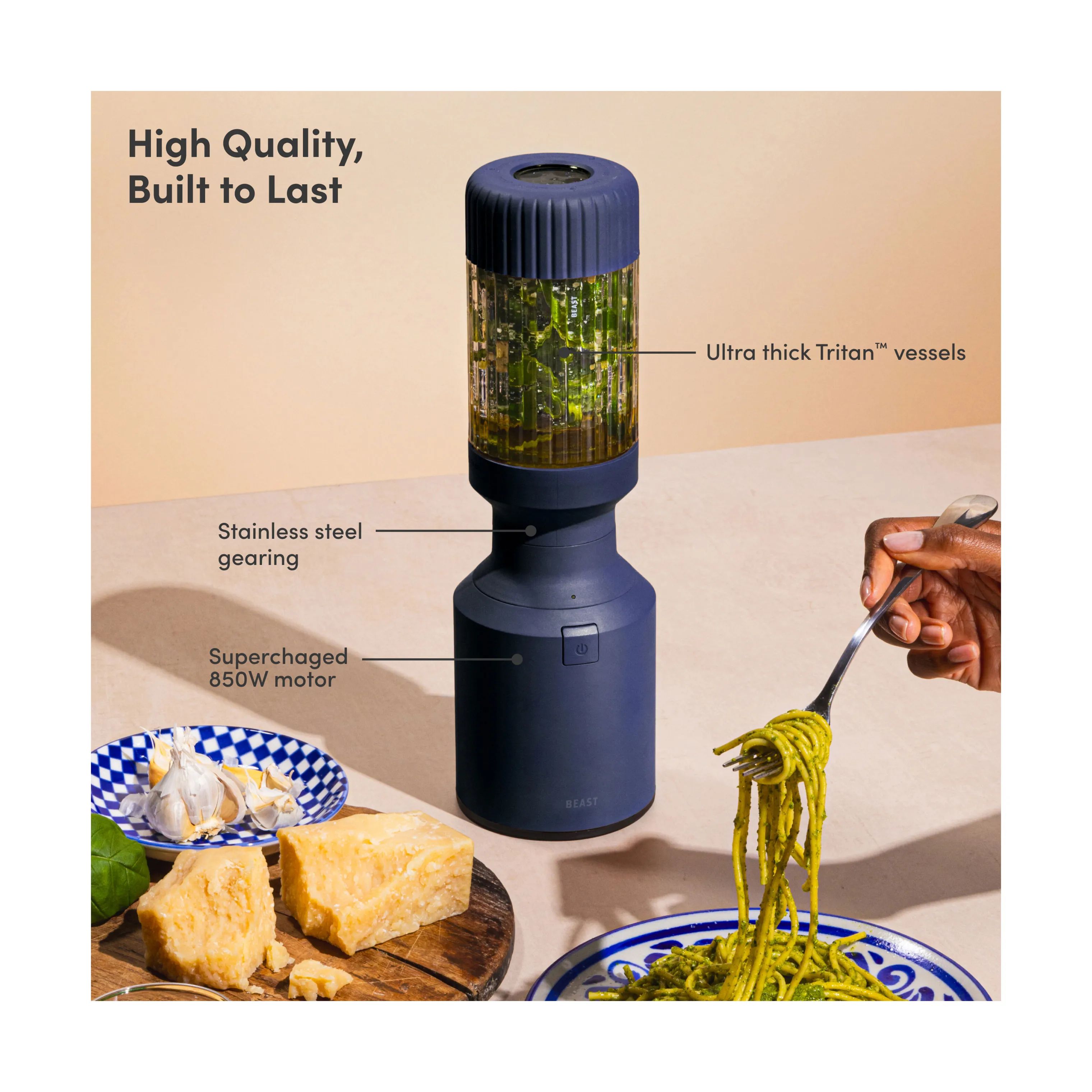 Beast Smoothieblendere Mighty Plus Blender i Navy, 2