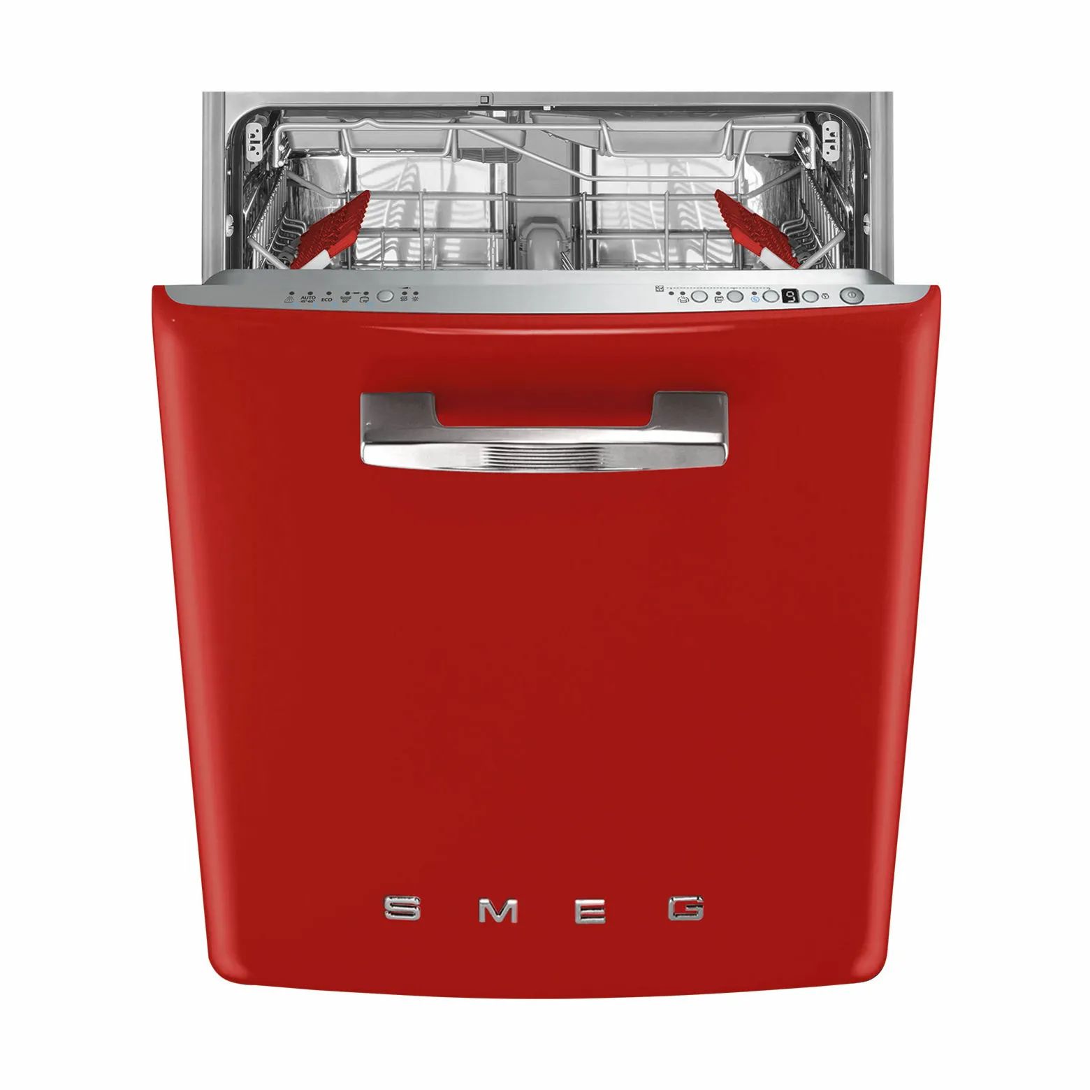 Smeg Opvaskemaskiner 50's Style Opvaskemaskine i Rød, 1