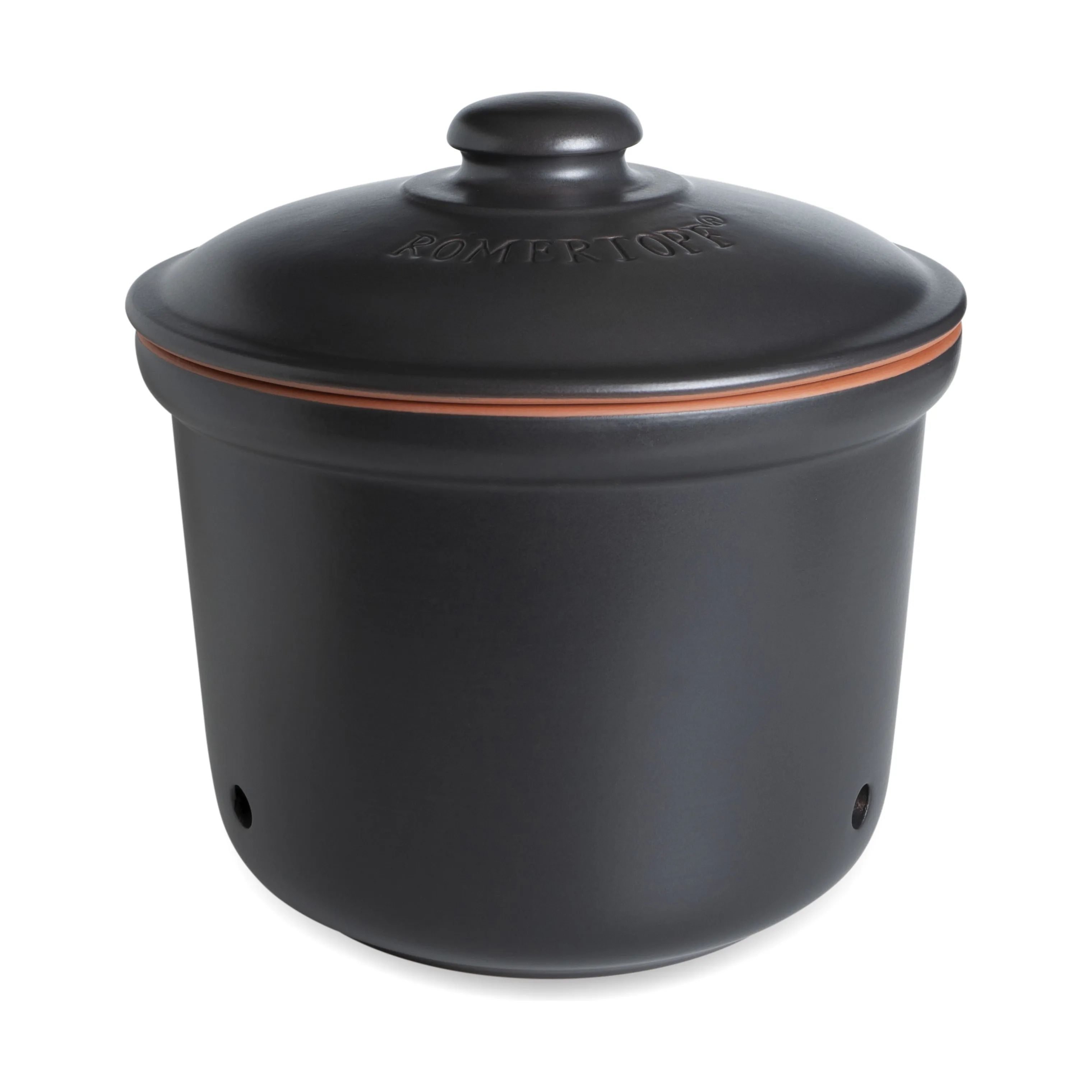 Römertopf Krukker med låg Opbevaringskrukke - Maxi Plus i Maxi sort, 5,5 L, 1