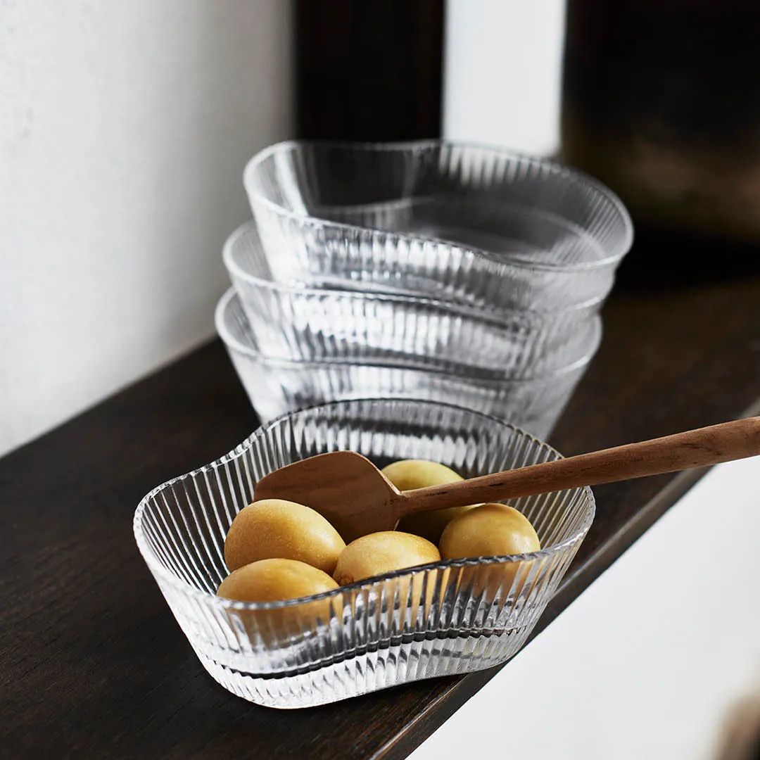 Muubs Skåle Ripe Snack Skål i Klar, 3