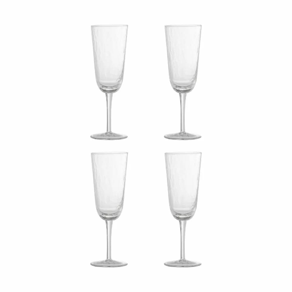 Bloomingville Champagneglas Asali Champagneglas - 4 stk. i Klar, 1