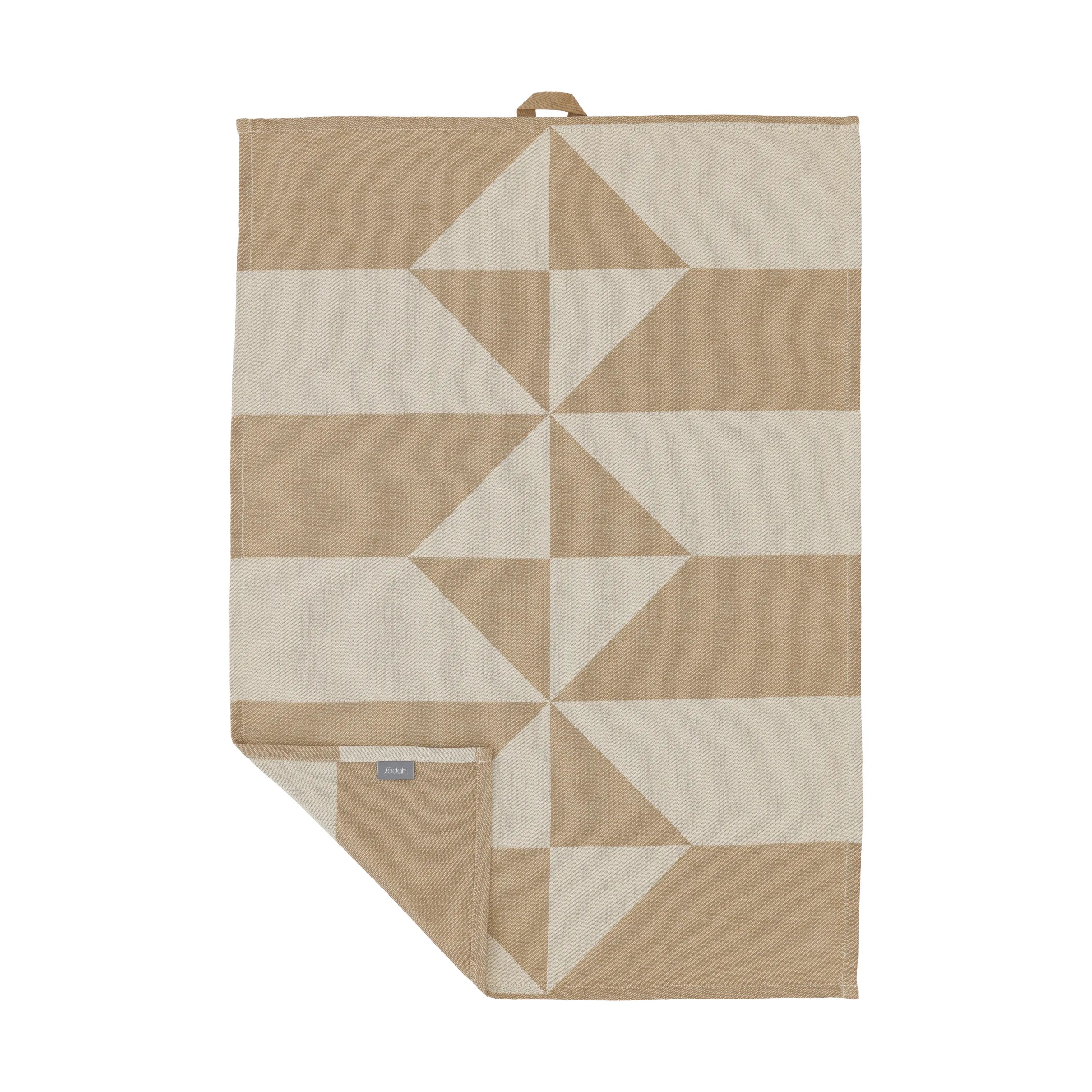 Södahl Viskestykker Twist Viskestykke - 2 stk. i Taupe/gul, 4