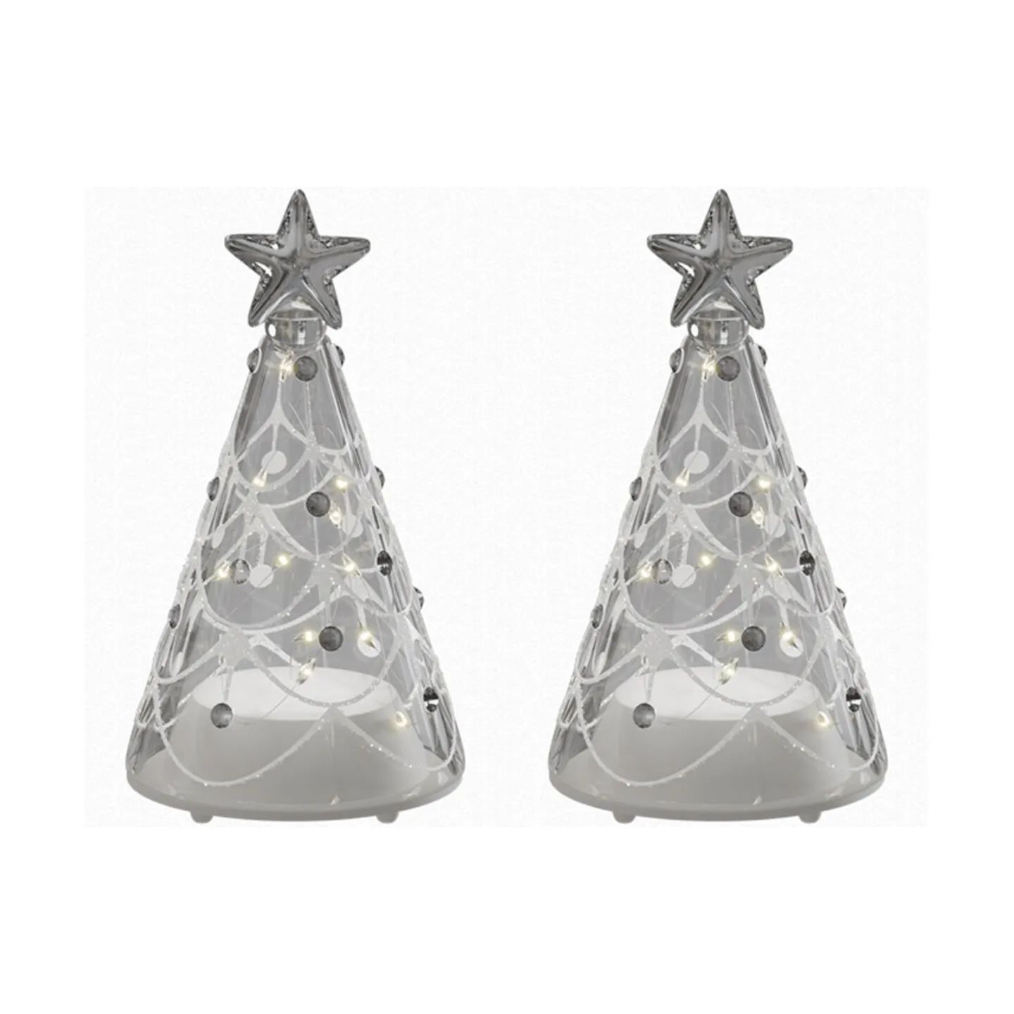 Deluxe Homeart LED-lys LED Juletræ - 2 stk. i klar, 1