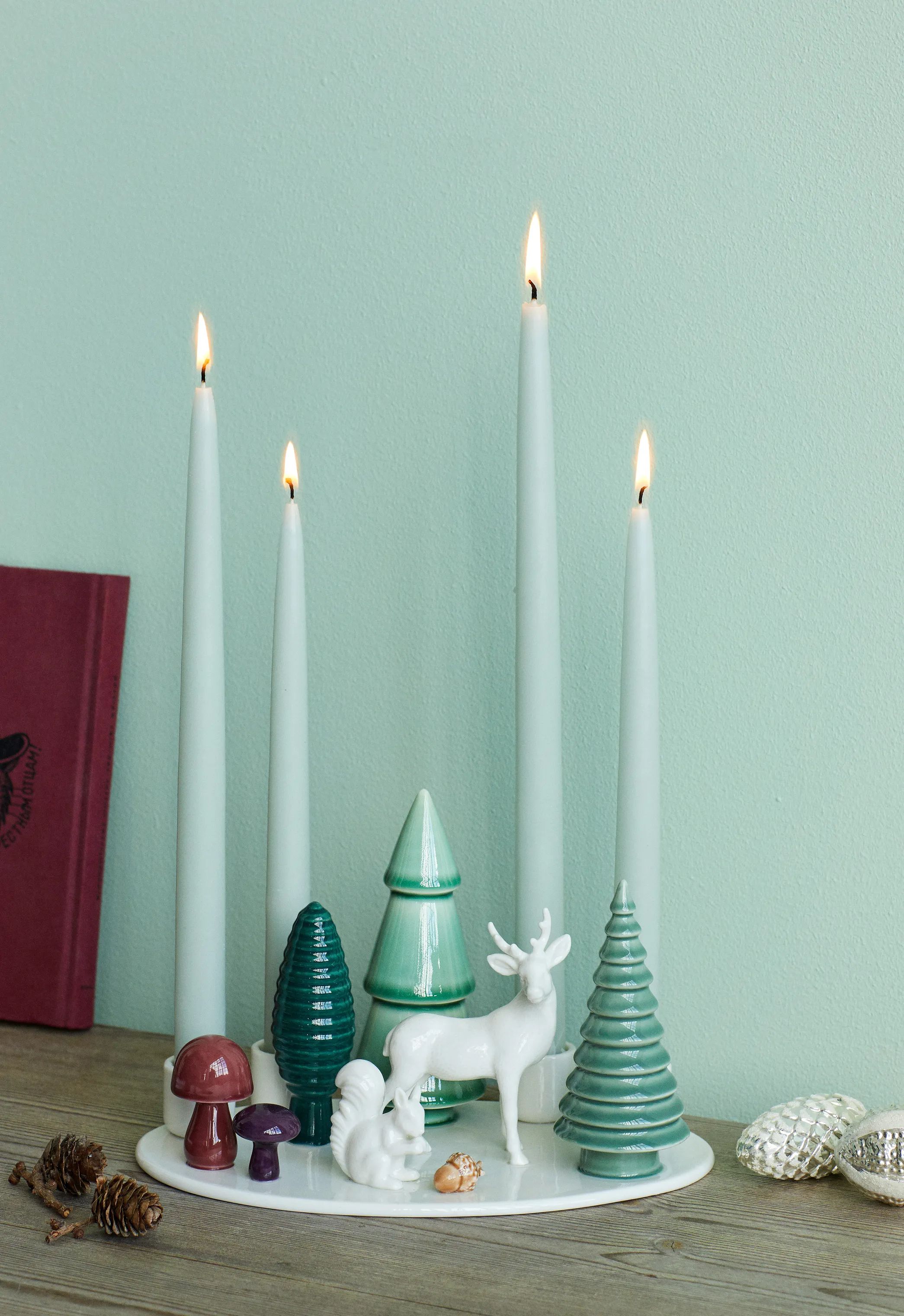 Dottir Jule- og adventsstager Winter Stories Woodland Adventstage i White/green/brown, 2