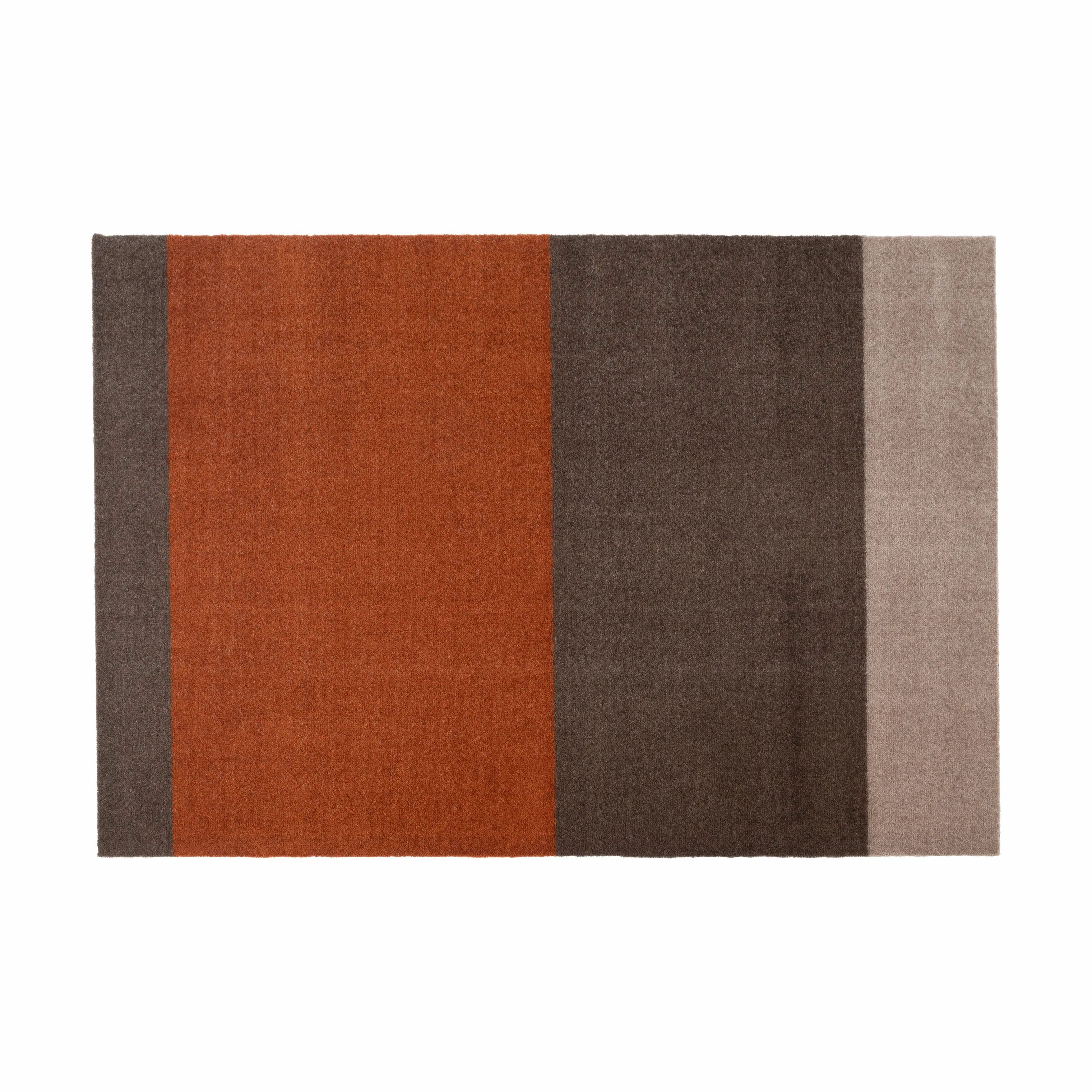 Tica Copenhagen Gulvtæpper Stripes Horisontal Gulvtæppe i Brun/terracotta, B90 x L130 cm, 1