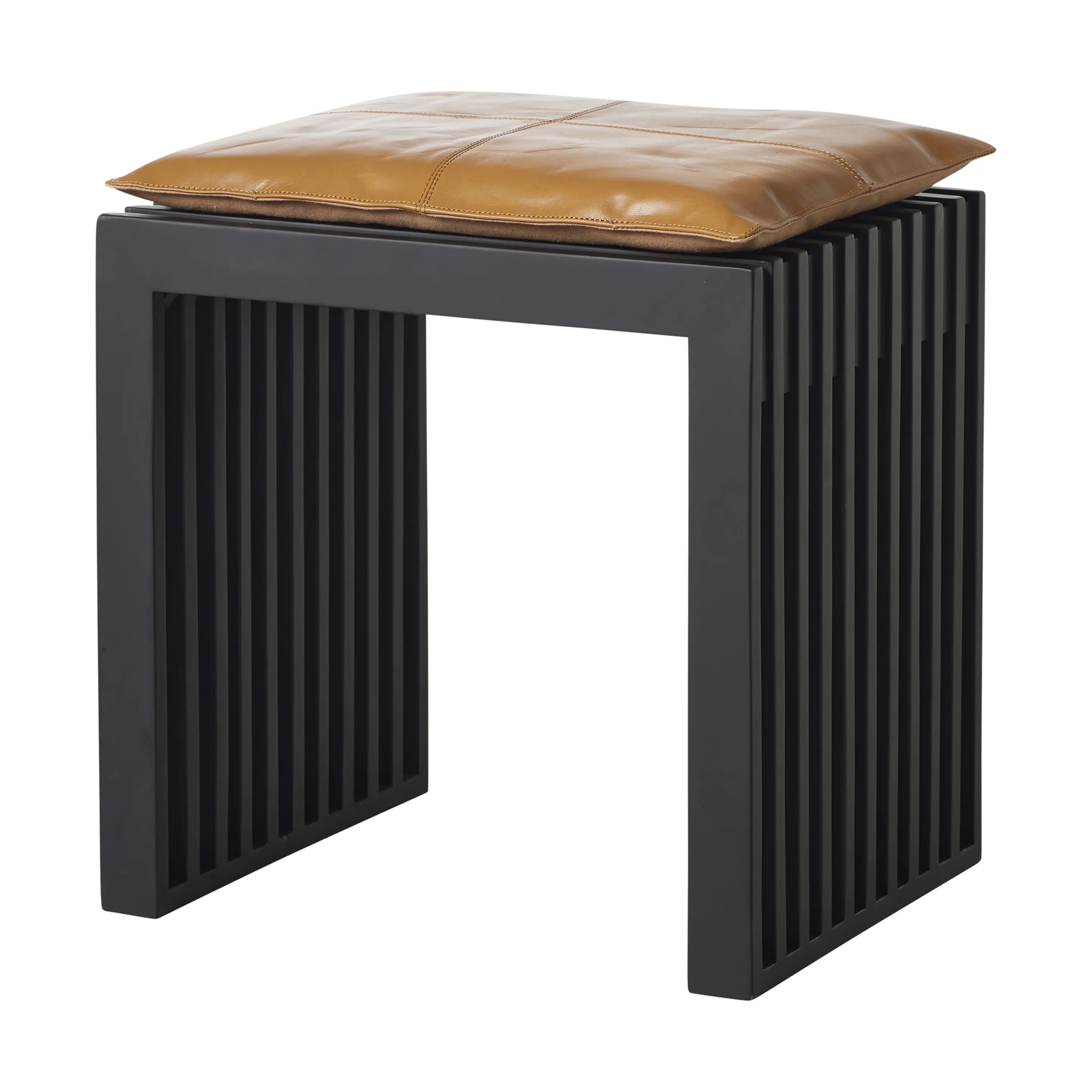 cinas Skamler Rib Skammel inkl. brun hynde i Sort/brun, 1