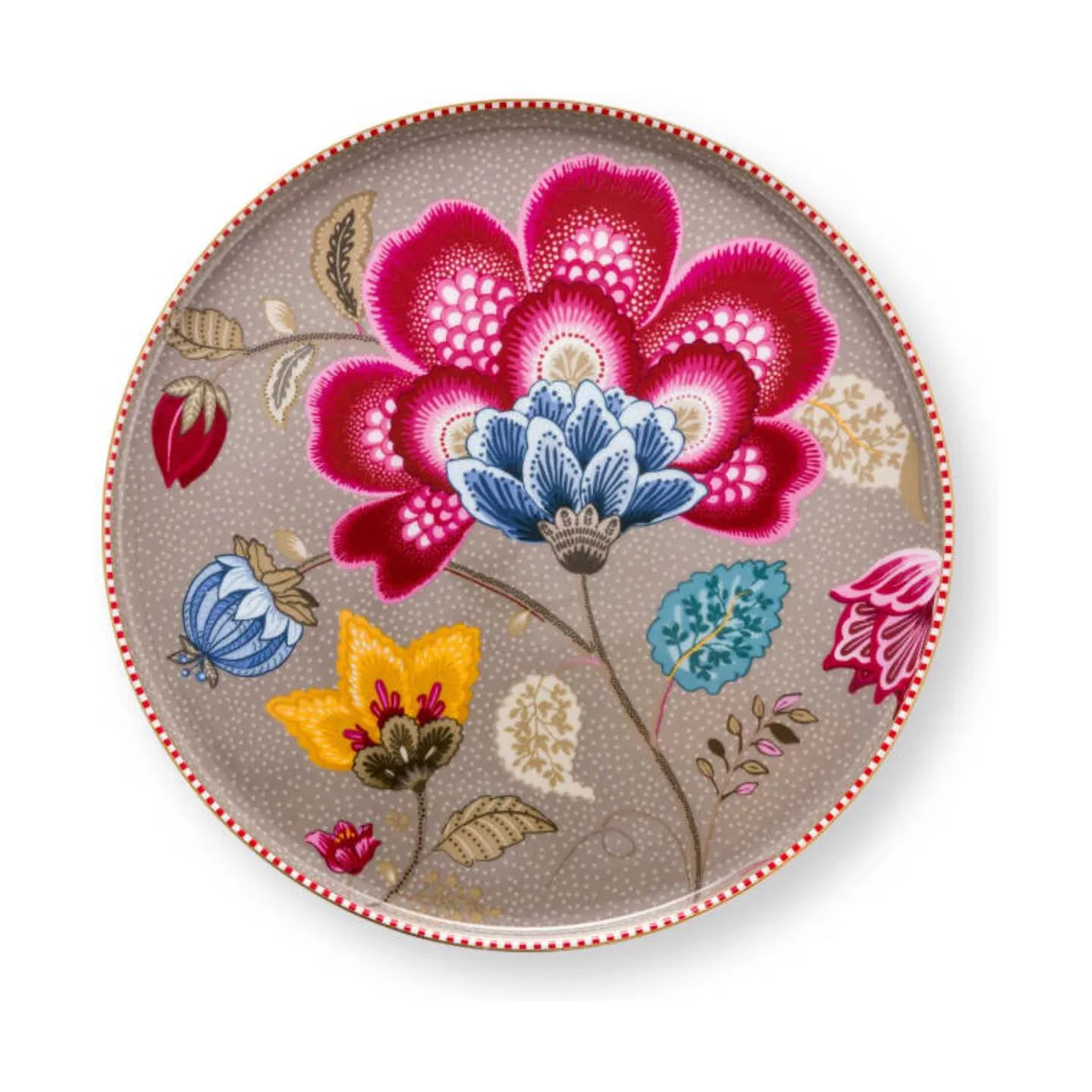 PIP Studio Lagkagefade Blooming Tales Kagefad i Khaki, 21,5 cm, 3