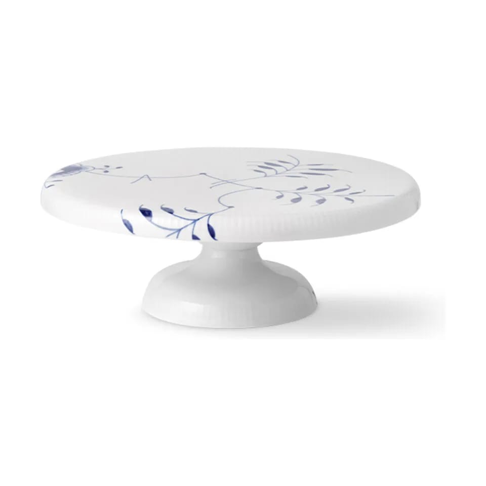 Royal Copenhagen Lagkagefade Blå Mega Riflet Kageopsats i 29,5 cm, 1