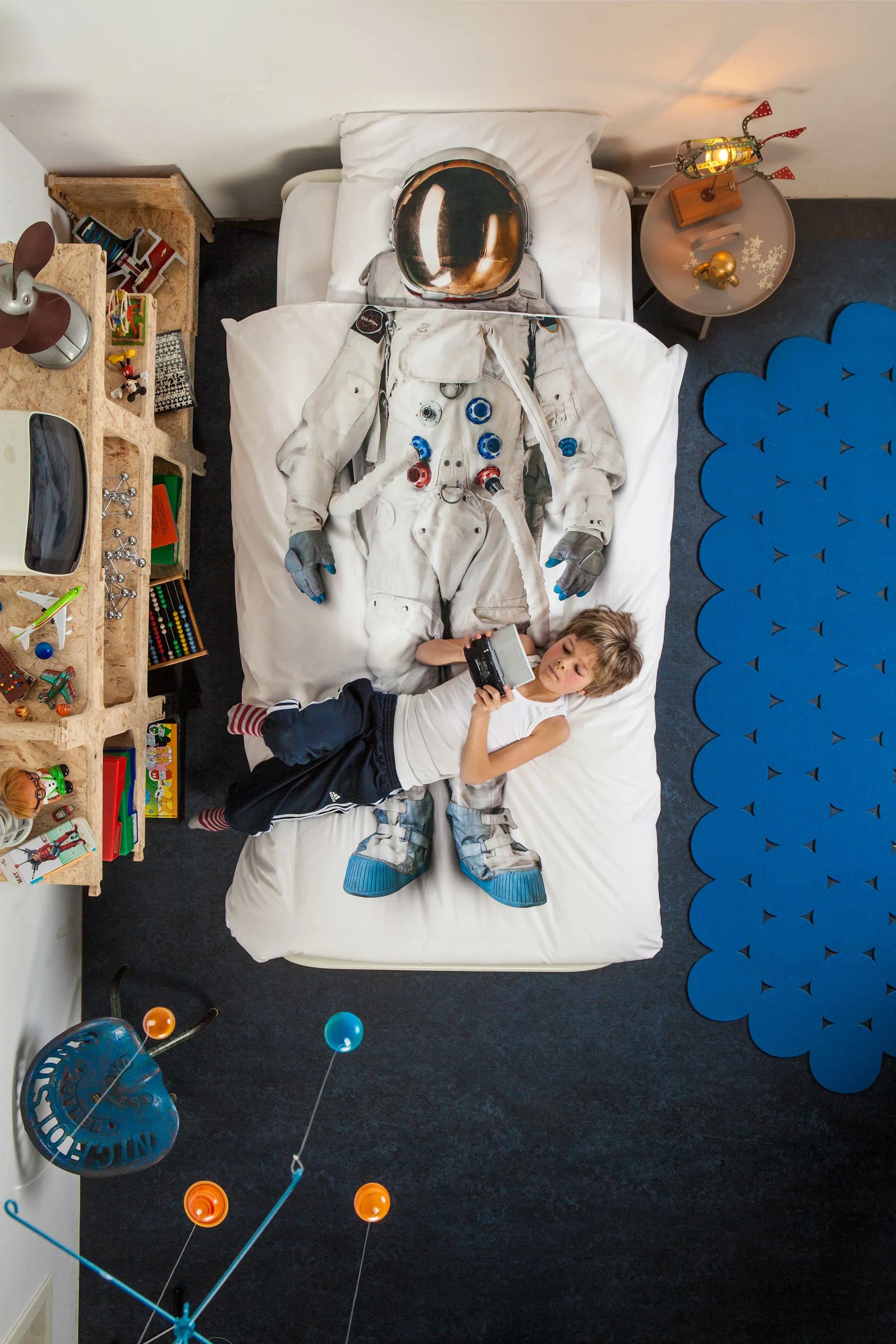 SNURK Sengetøj Sengetøj i Hvid astronaut, 3