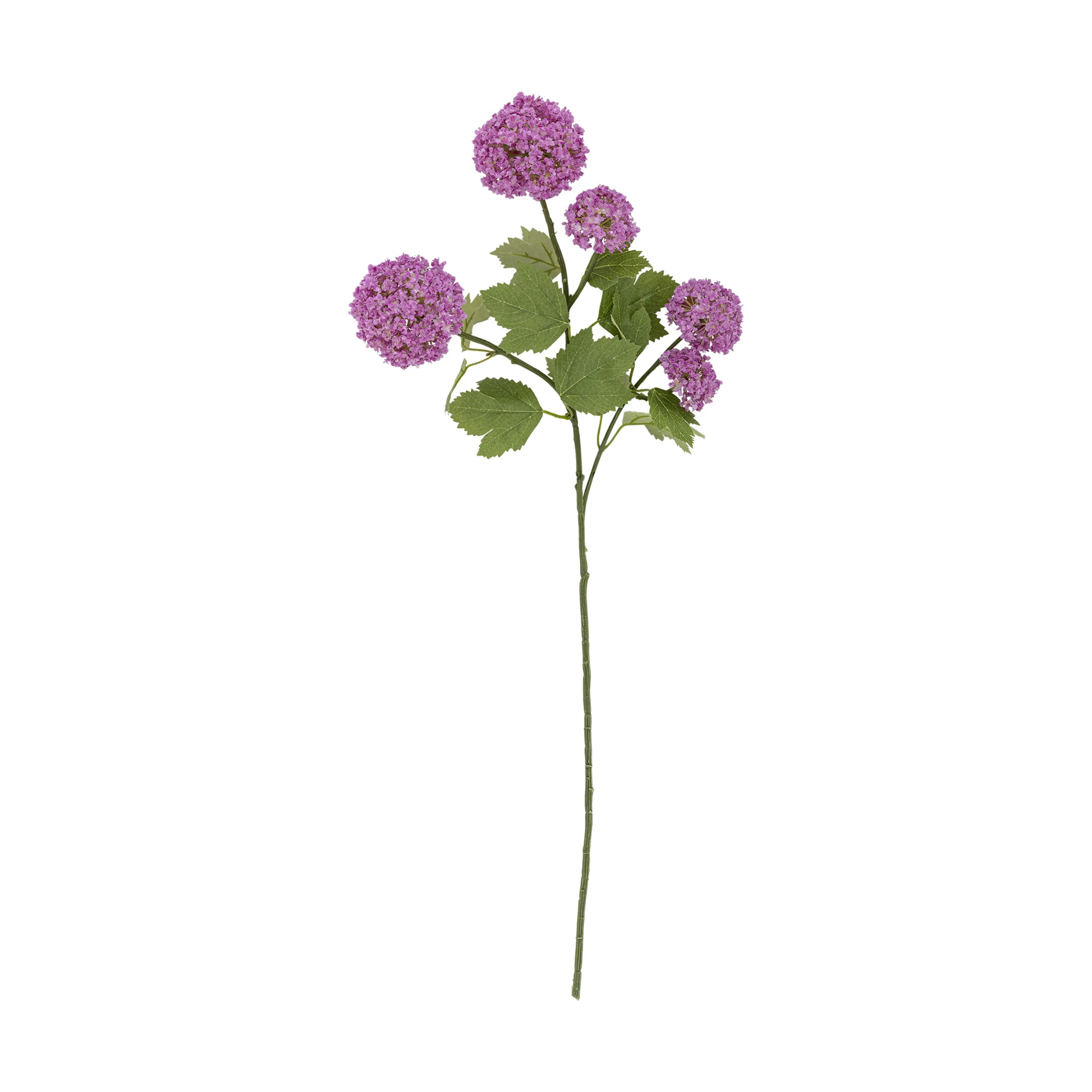 Bloomingville Kunstige blomster Kunstig blomst - Snowball stilk i Lilla, 1