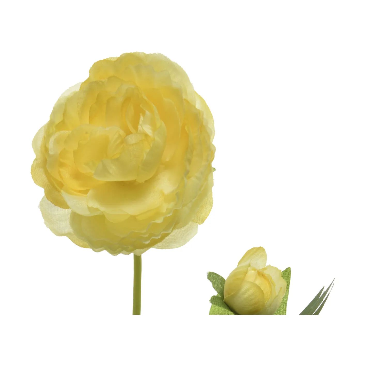 CASA Living Kunstige blomster Kunstig Blomst - Ranunkel i Gul, 2